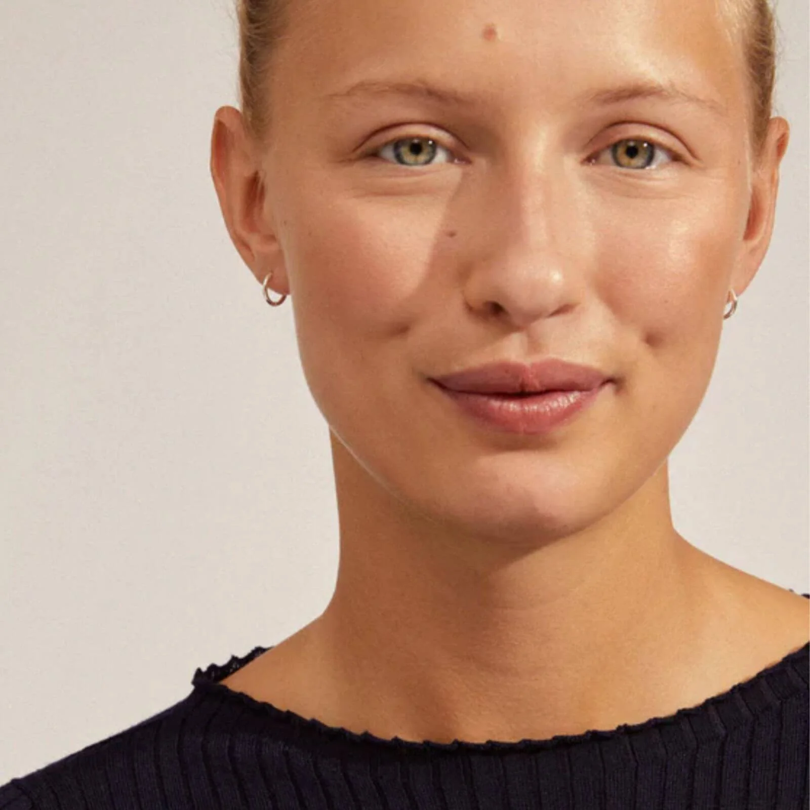 Pilgrim Eanna Silver Small Hoop Earrings - Image 2