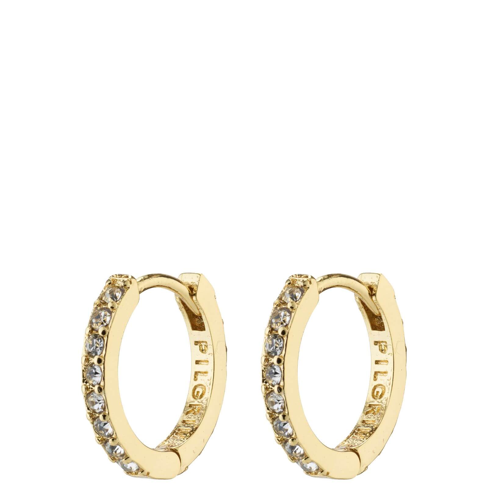 Pilgrim Ebna Gold Crystal Small Hoop Earrings