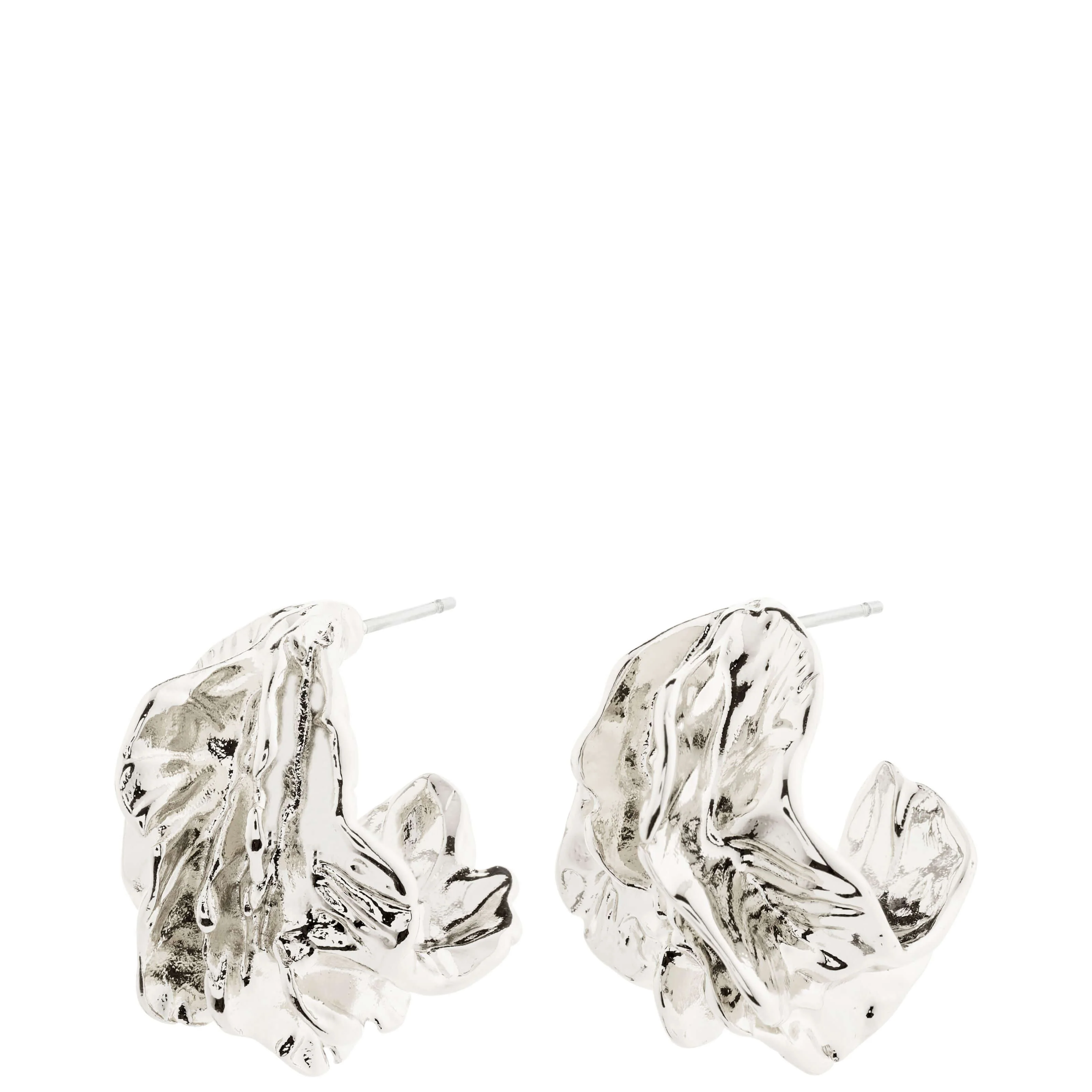 Pilgrim Eclipse Silver Hoop Earrings