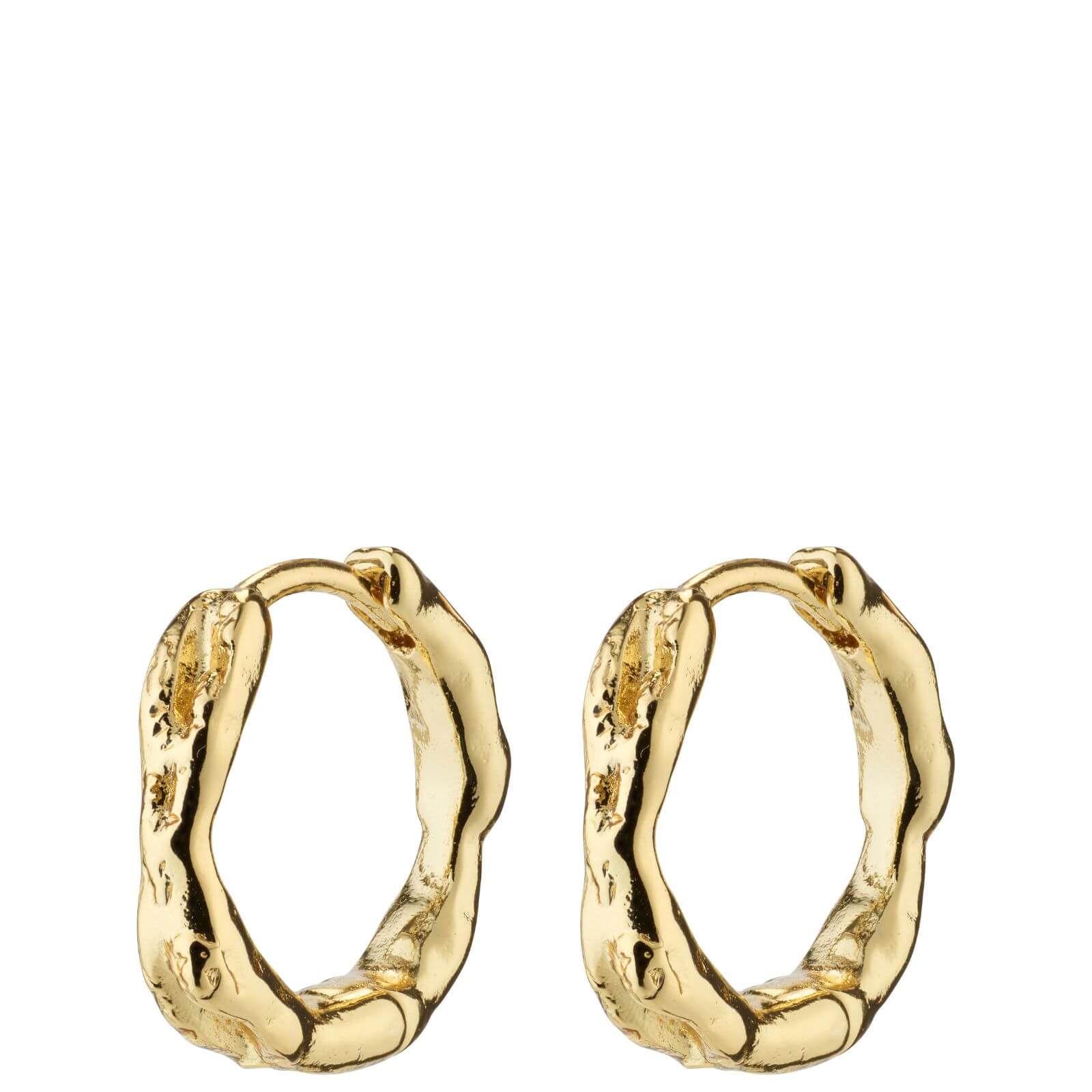 Pilgrim Eddy Gold Organic Small Hoop Earrings