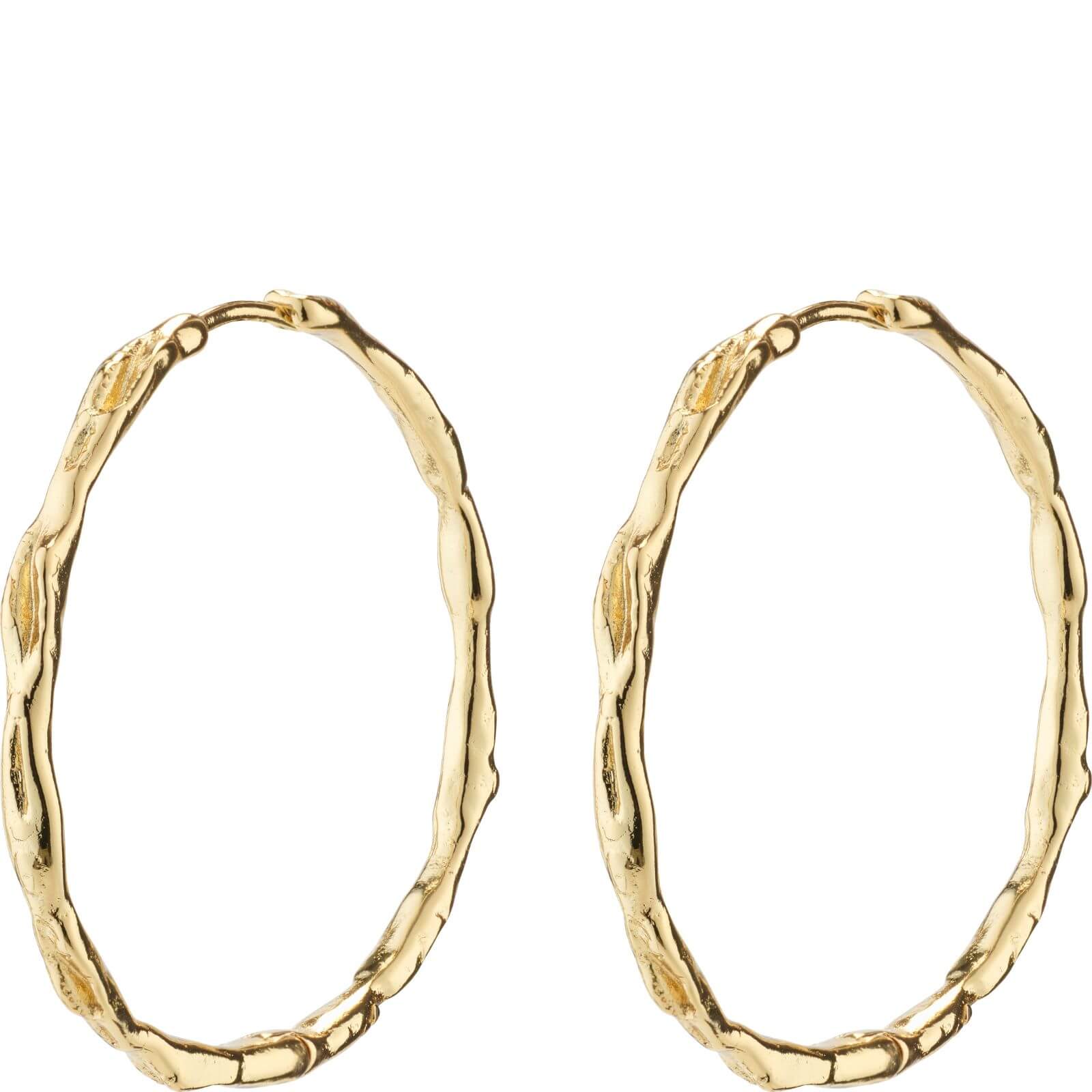 Pilgrim Eddy Gold Organic Maxi Hoop Earrings