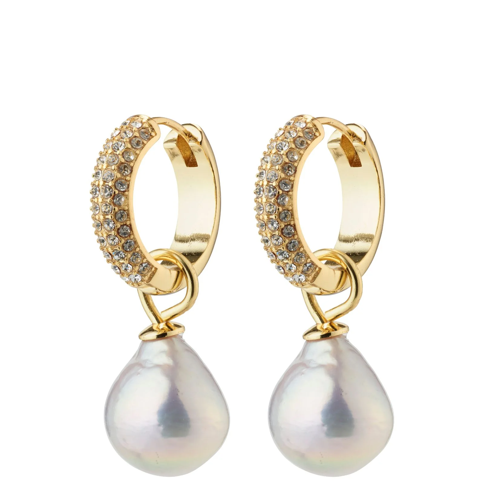 Pilgrim Edelle Pearl Gold Drop Earrings