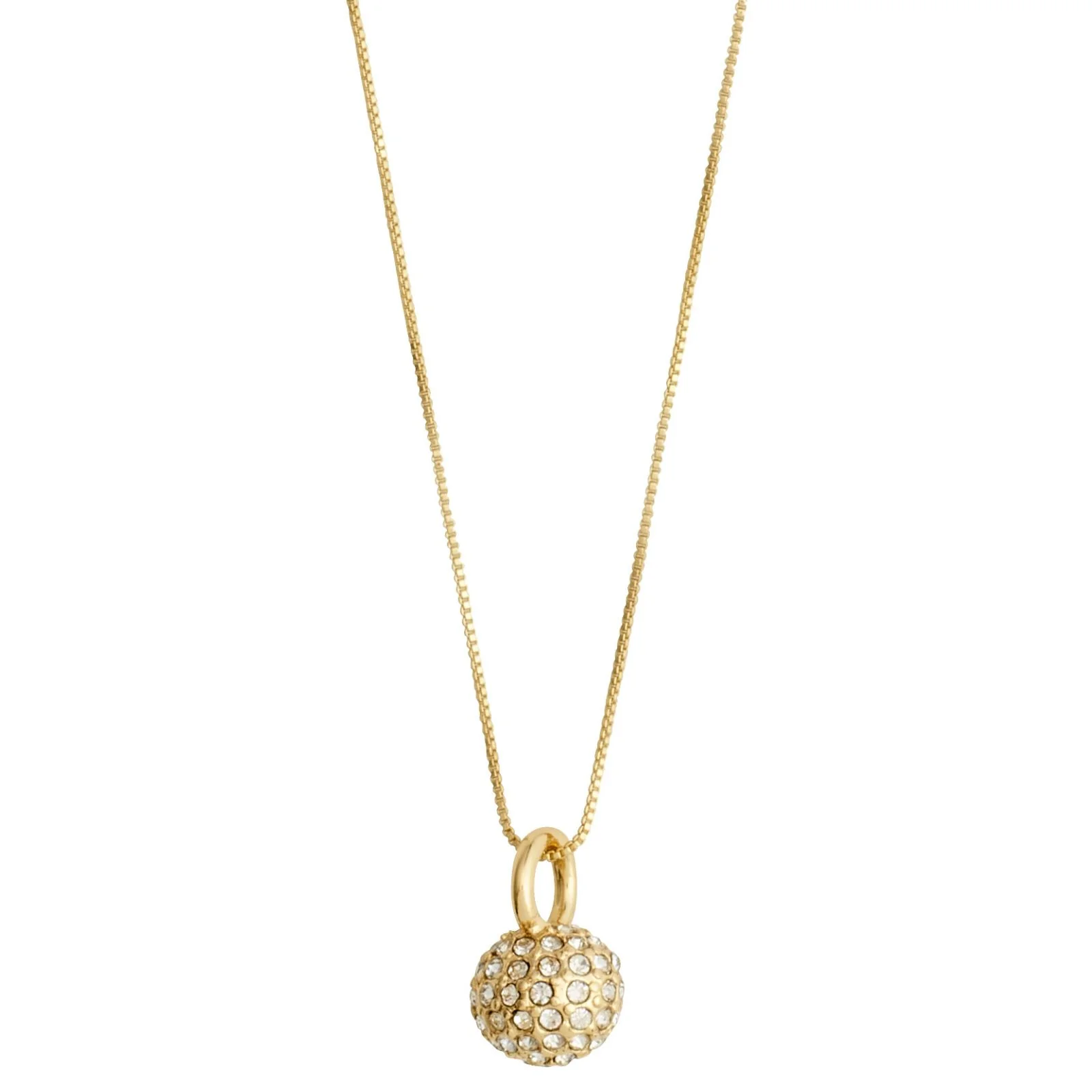 Pilgrim Edtli Gold Crystal Charm Necklace