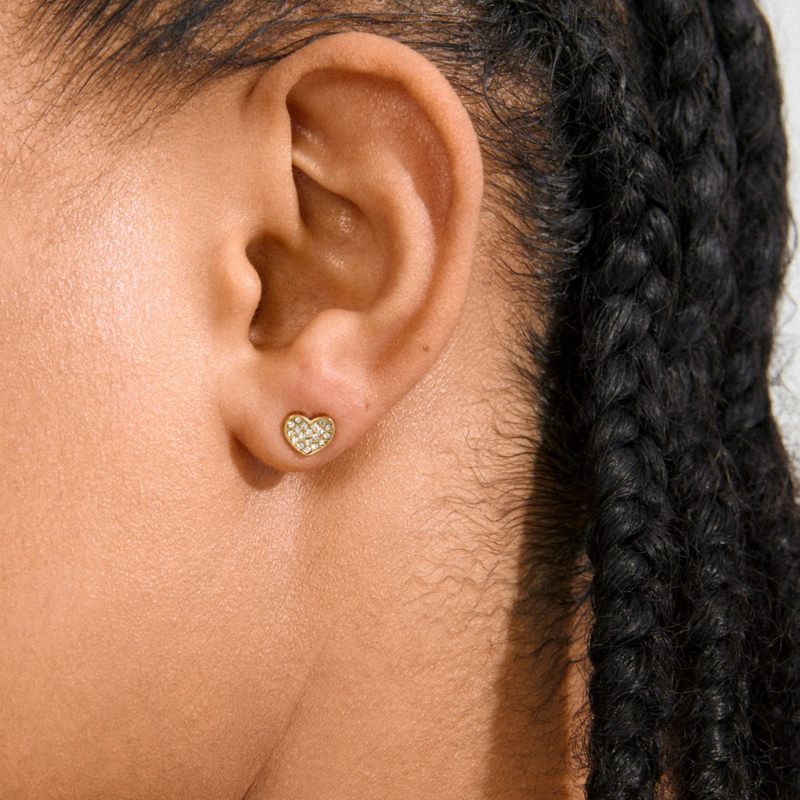 Pilgrim Emmett Gold Small Heart Earrings - Image 2