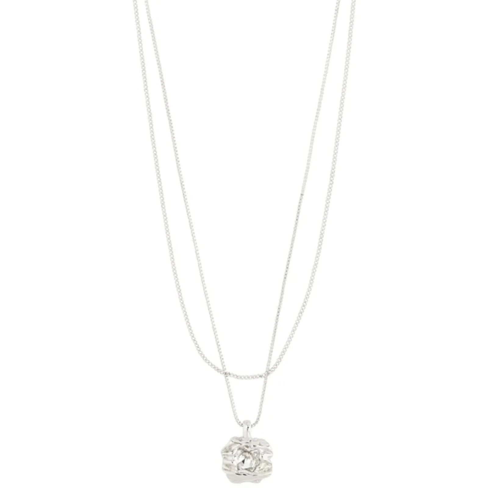 Pilgrim Feel 2-in-1 Silver Layered Necklace