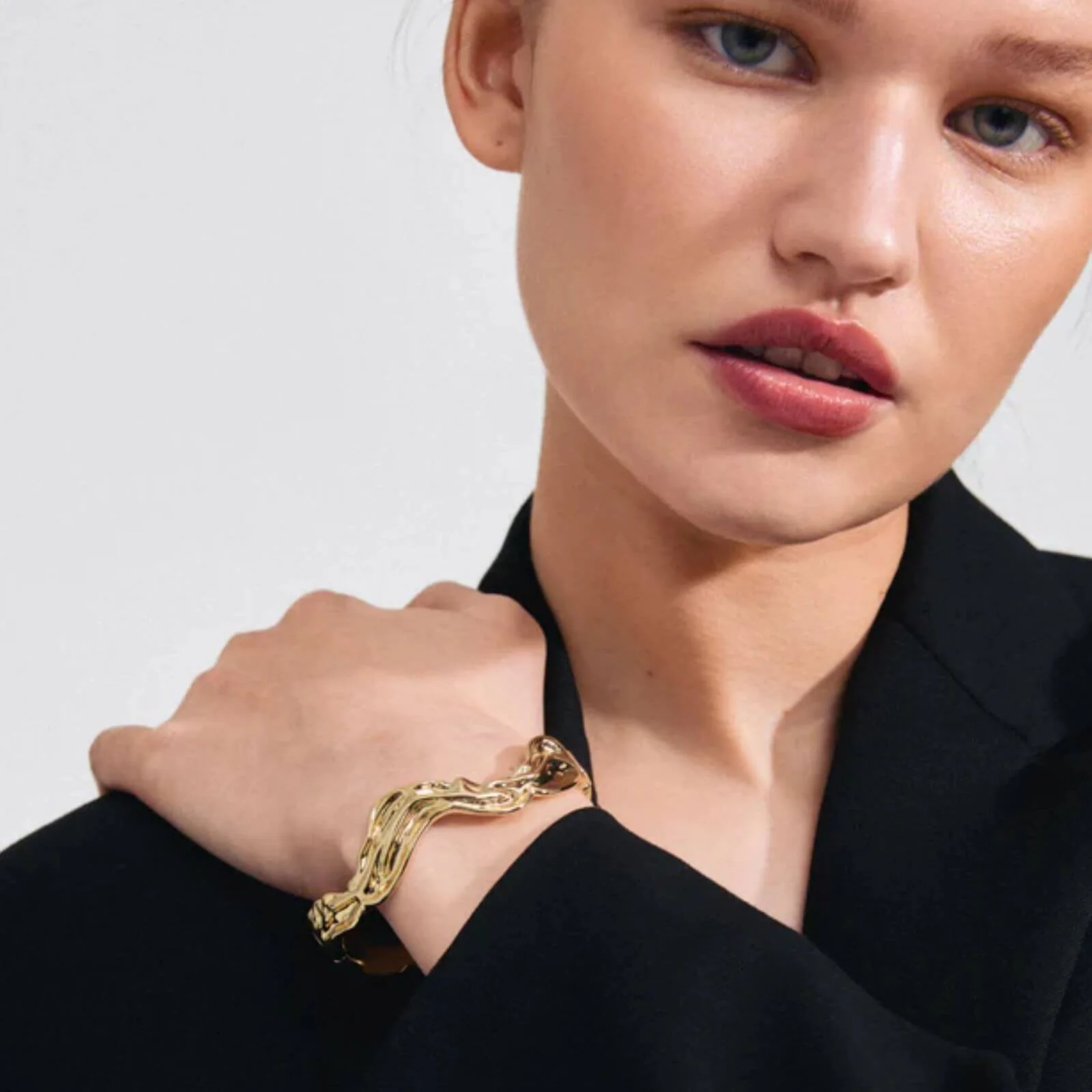 Pilgrim Feel Gold Chunky Bangle - Image 2
