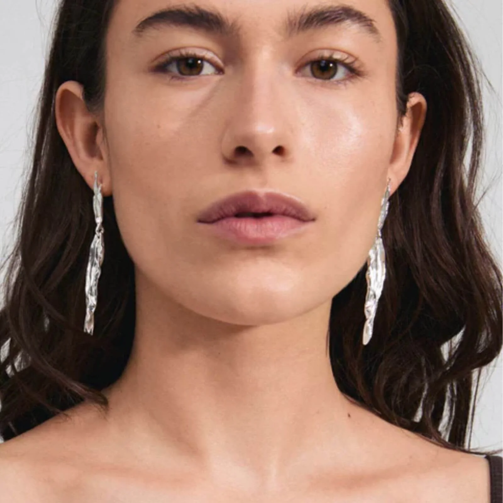Pilgrim Feel Silver Statement Earrings - Image 2