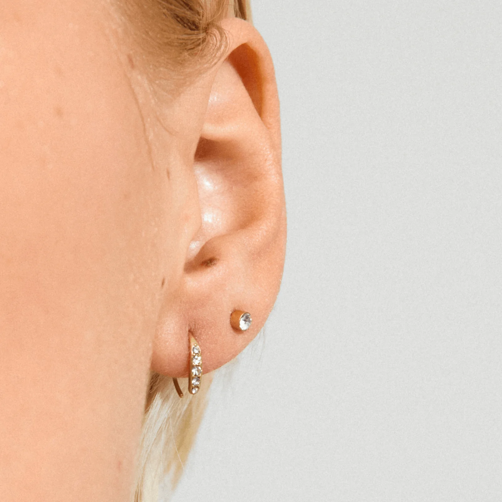 Pilgrim Gionni Gold Stud & Hoop Set - Image 2