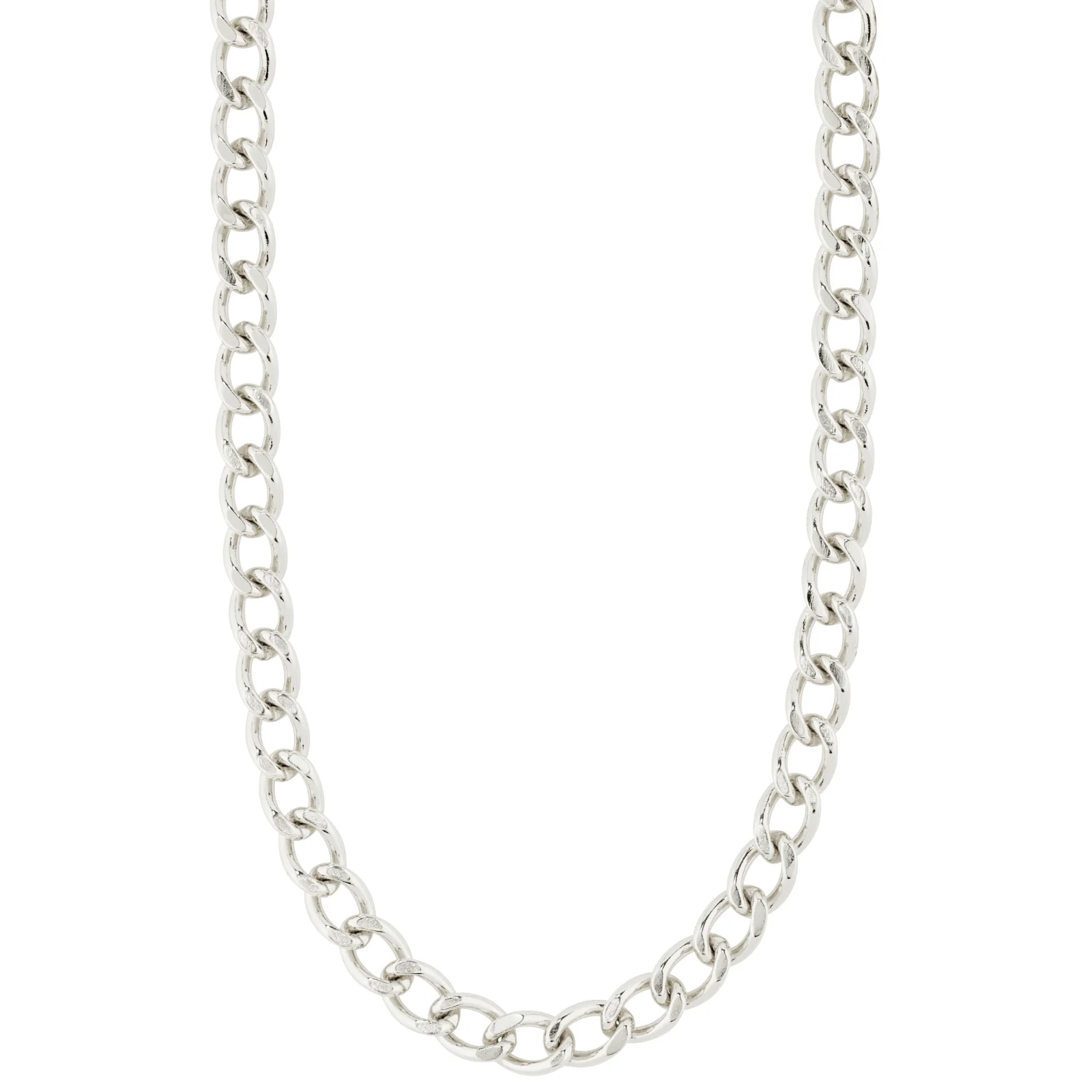 Pilgrim Silver Chunky Curb Necklace