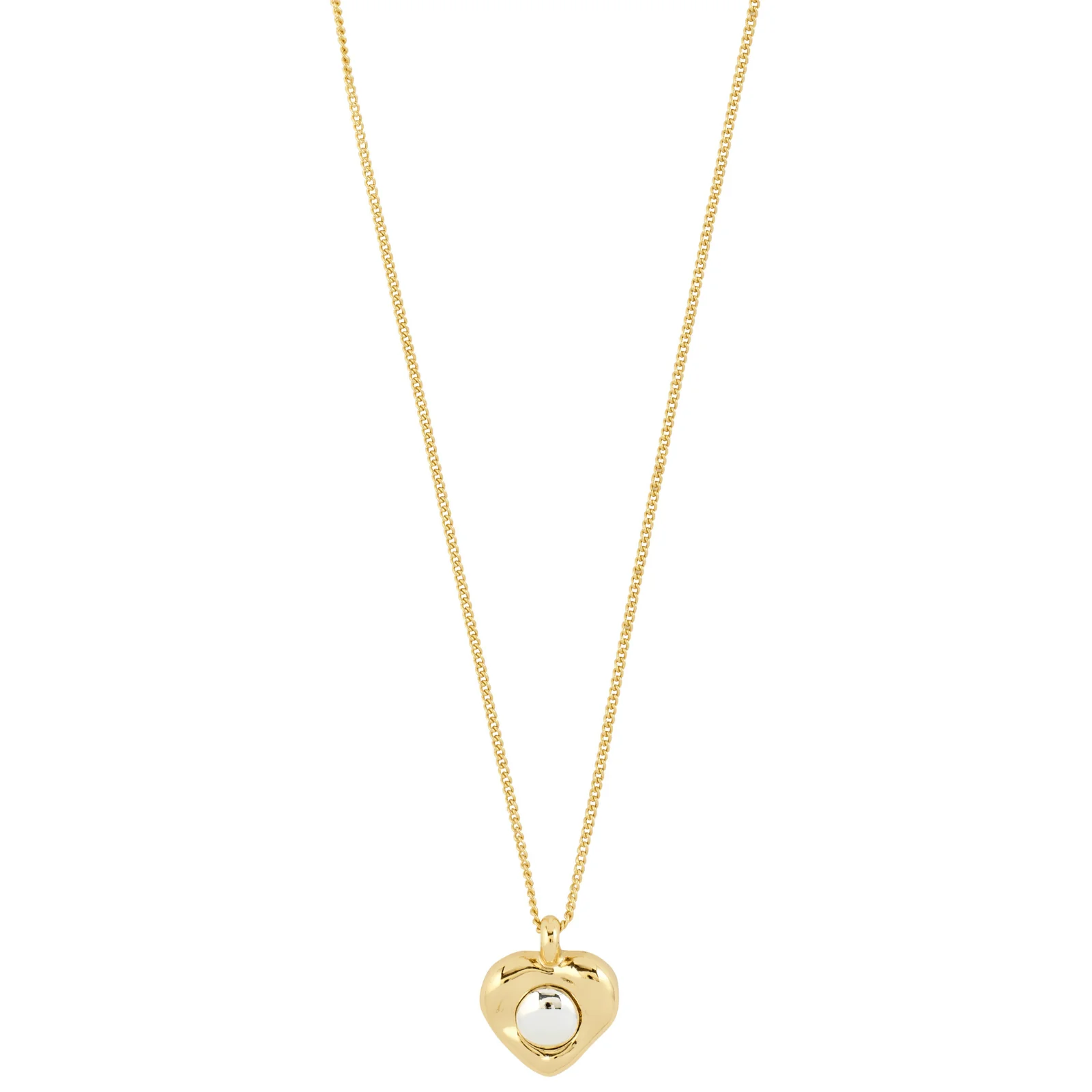 Pilgrim Gold Nova Heart Necklace