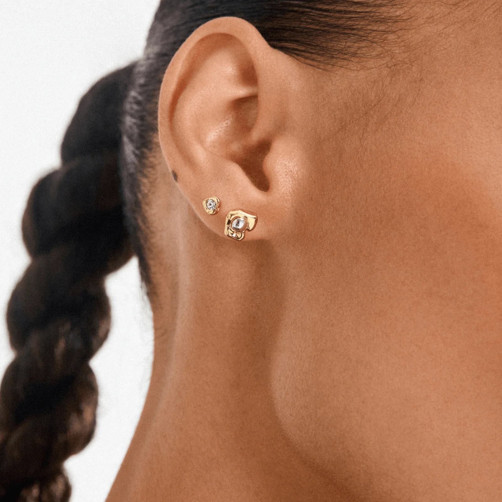 Pilgrim Gold Nova Small Stud Earrings - Image 2