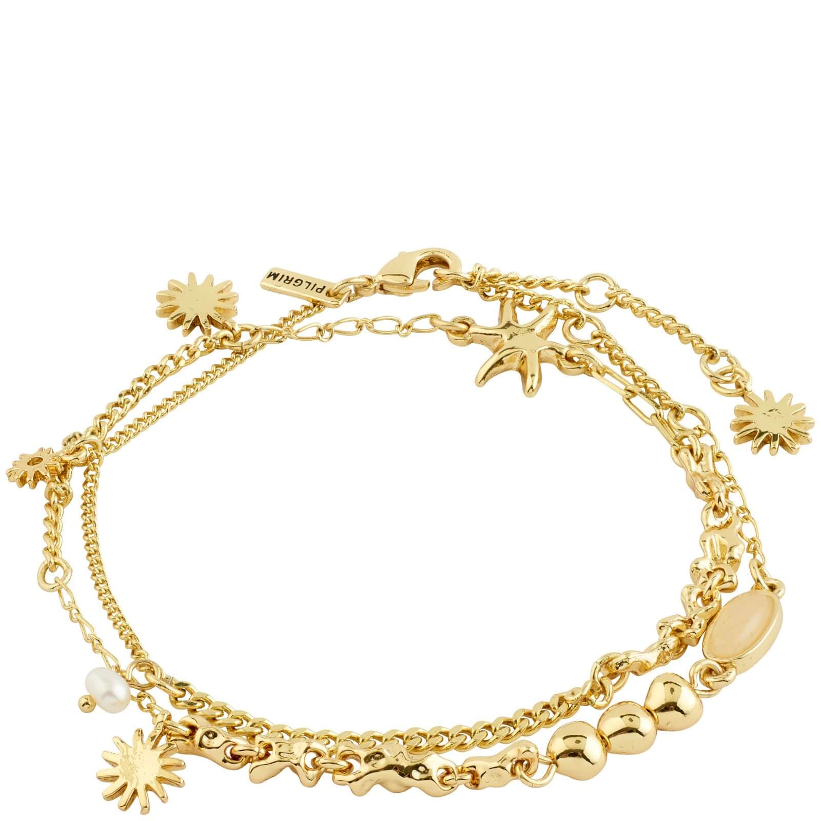 Pilgrim Gold Prism Sun Bracelet