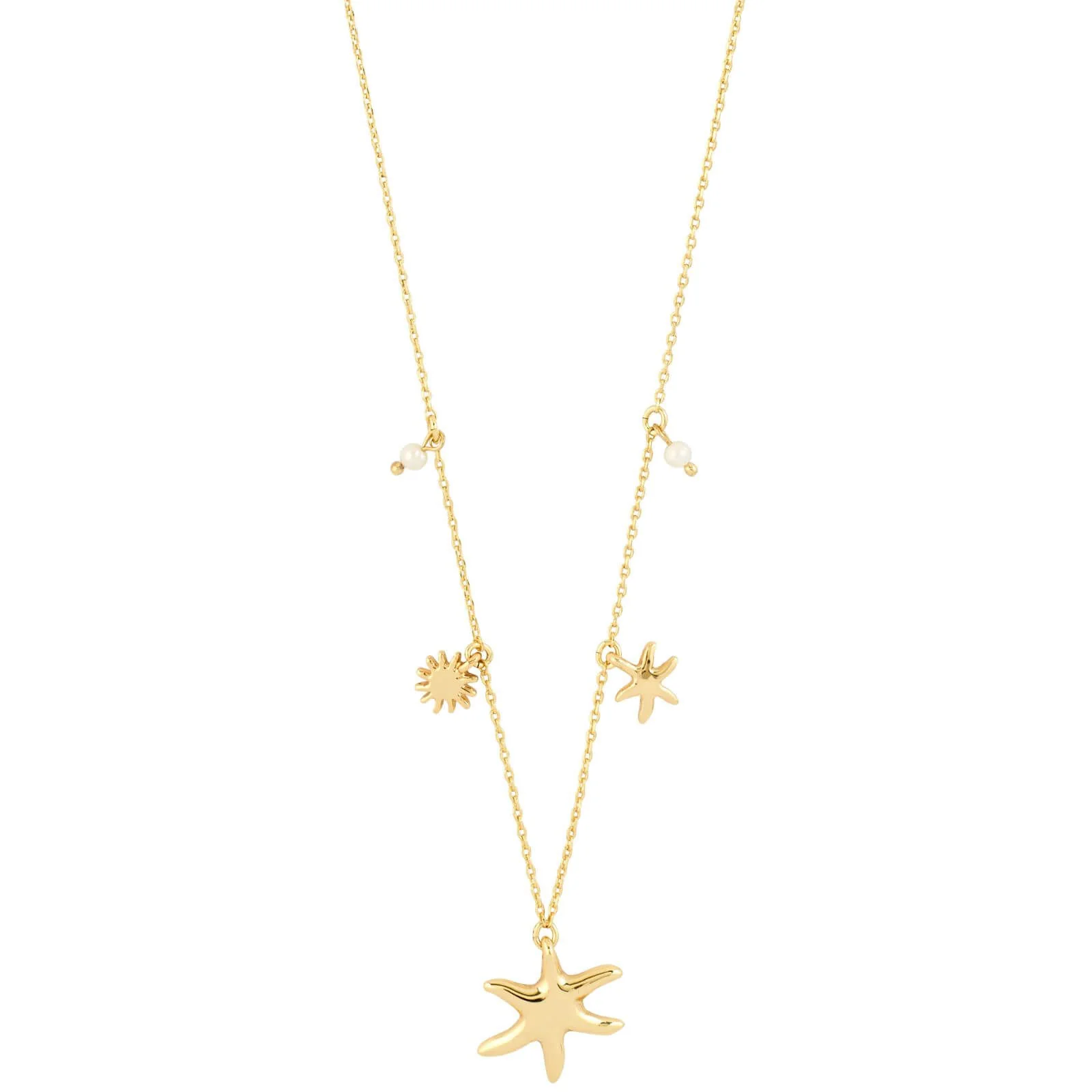 Pilgrim Gold Prism Sun Necklace