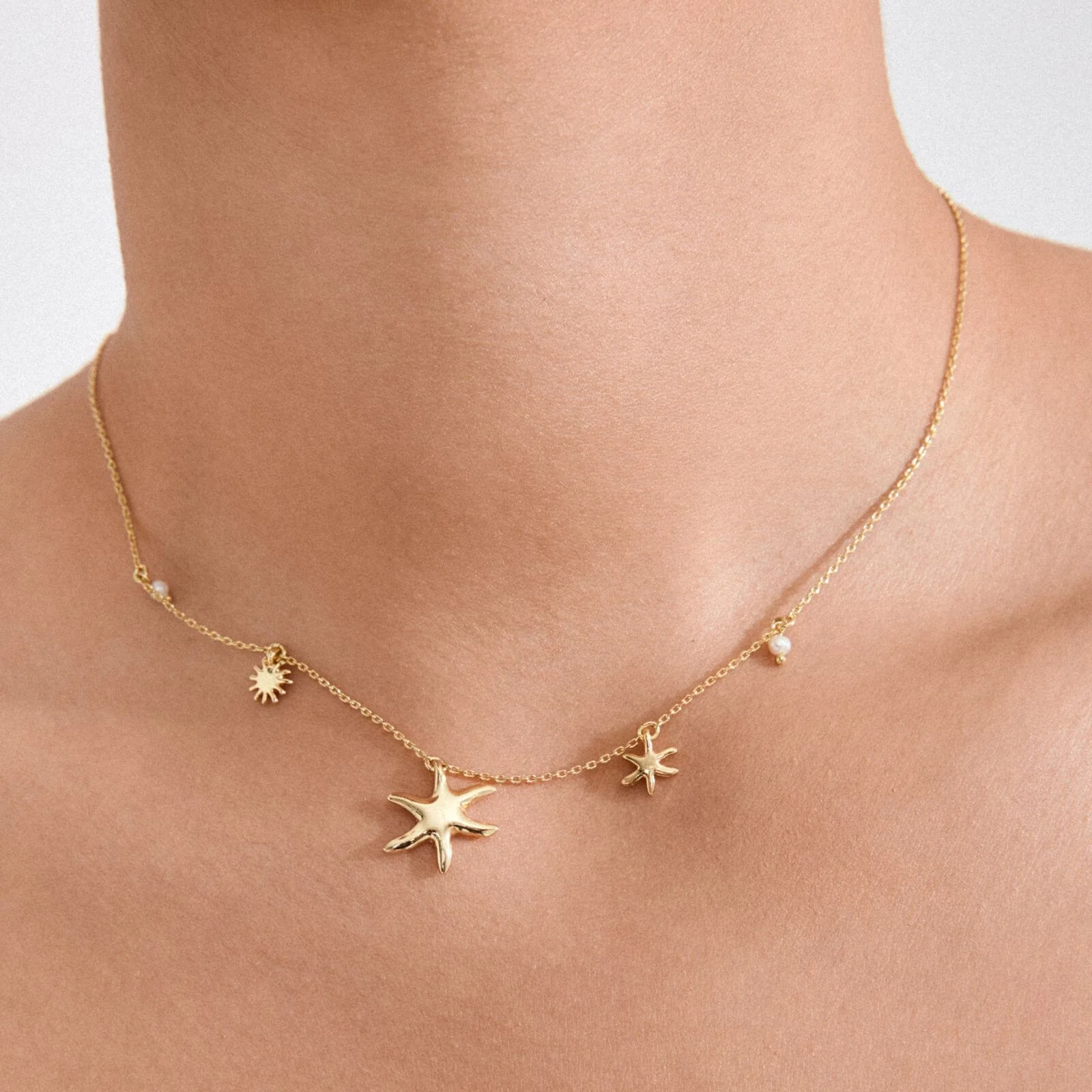 Pilgrim Gold Prism Sun Necklace - Image 3
