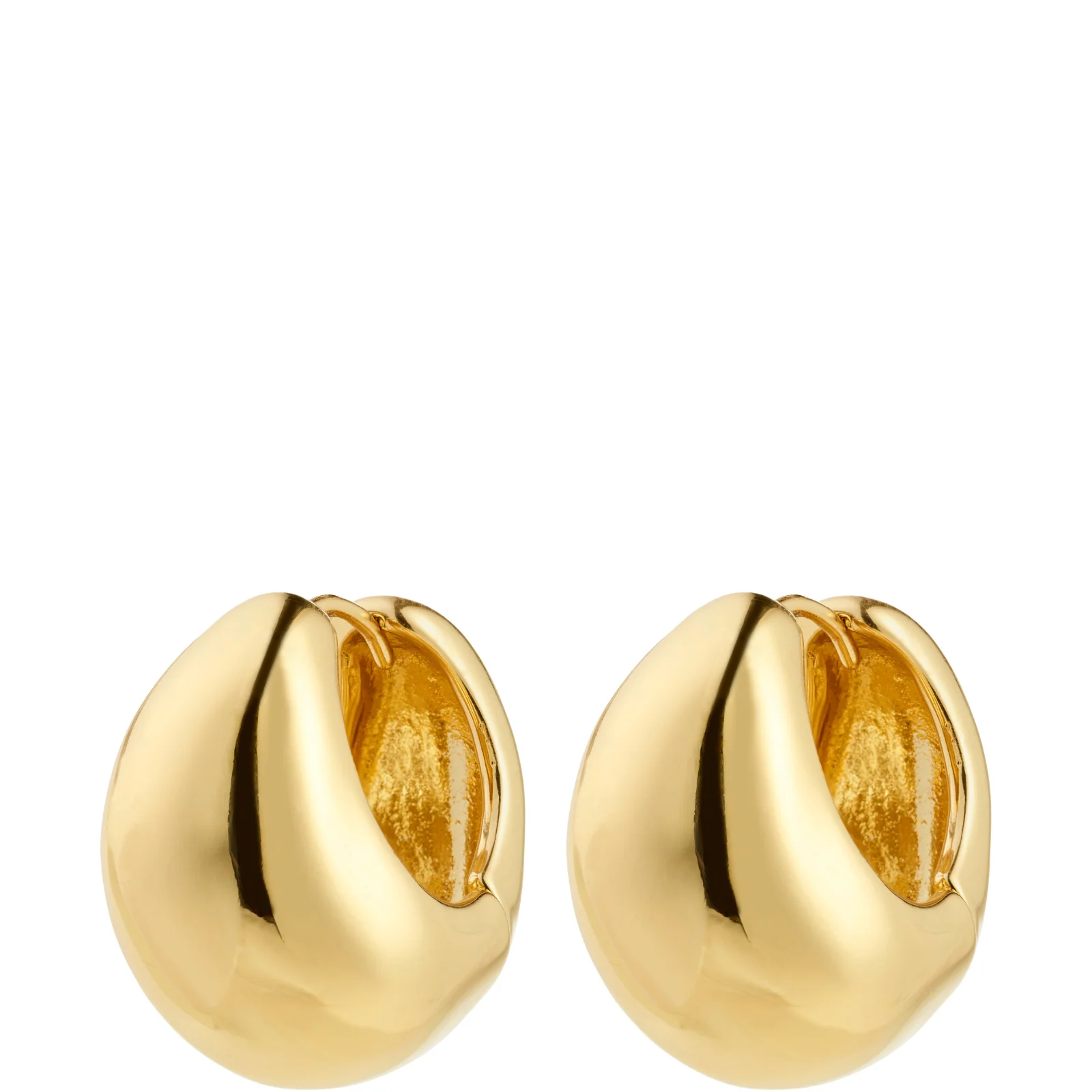 Pilgrim Gold Statement Full Hoop Earrings