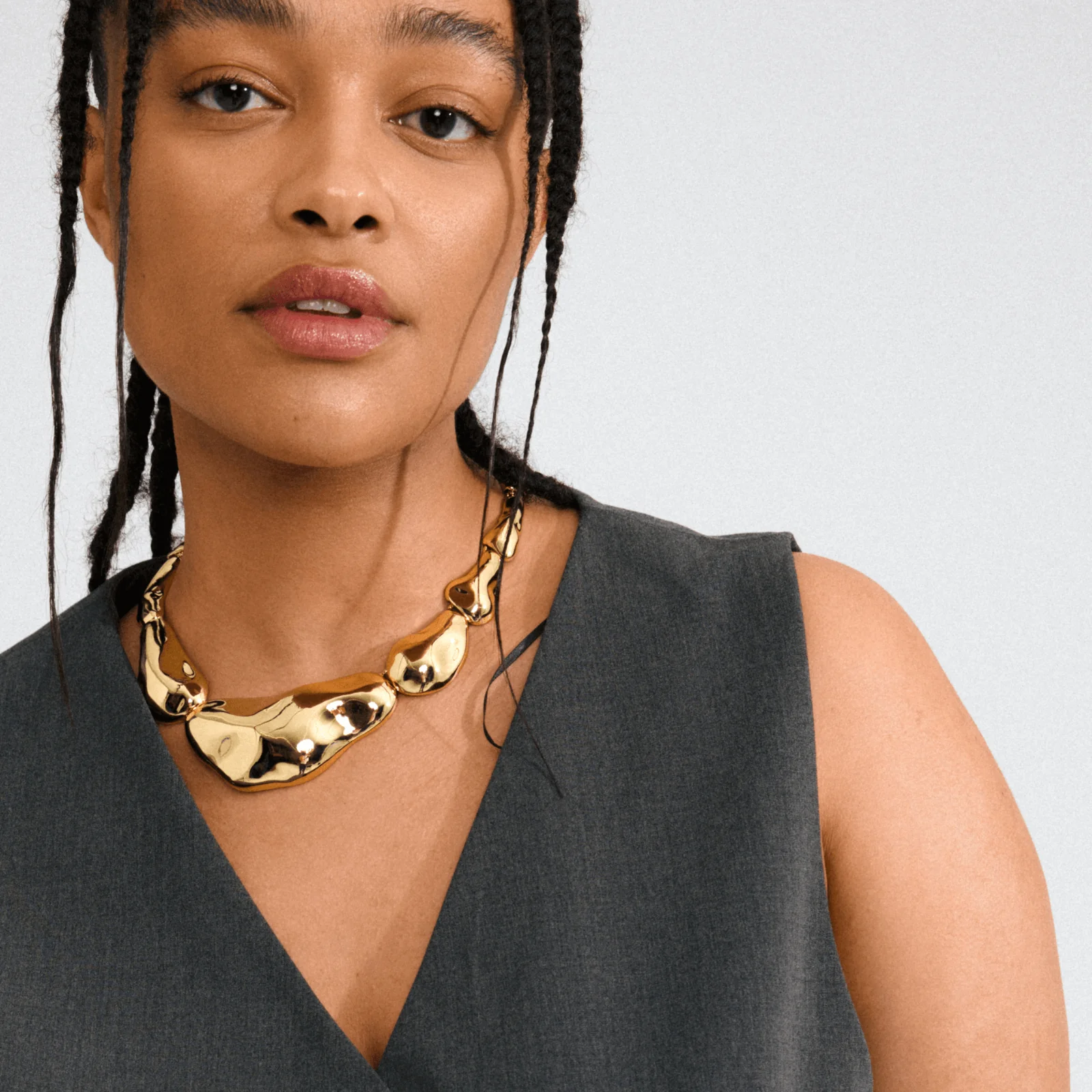 Pilgrim Gold Statement Necklace - Image 3