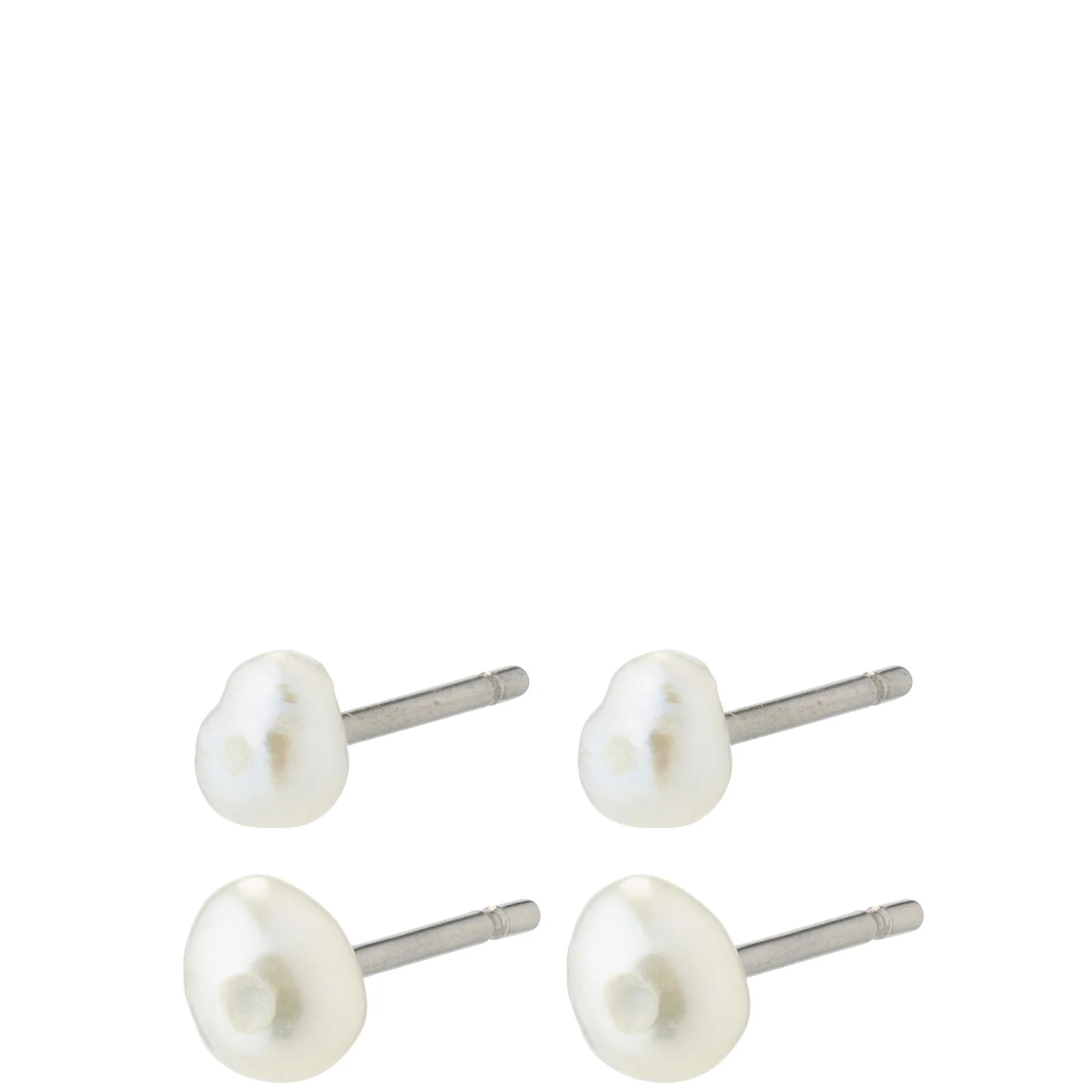 Pilgrim Johanne Silver Pearl Stud Earrings Set