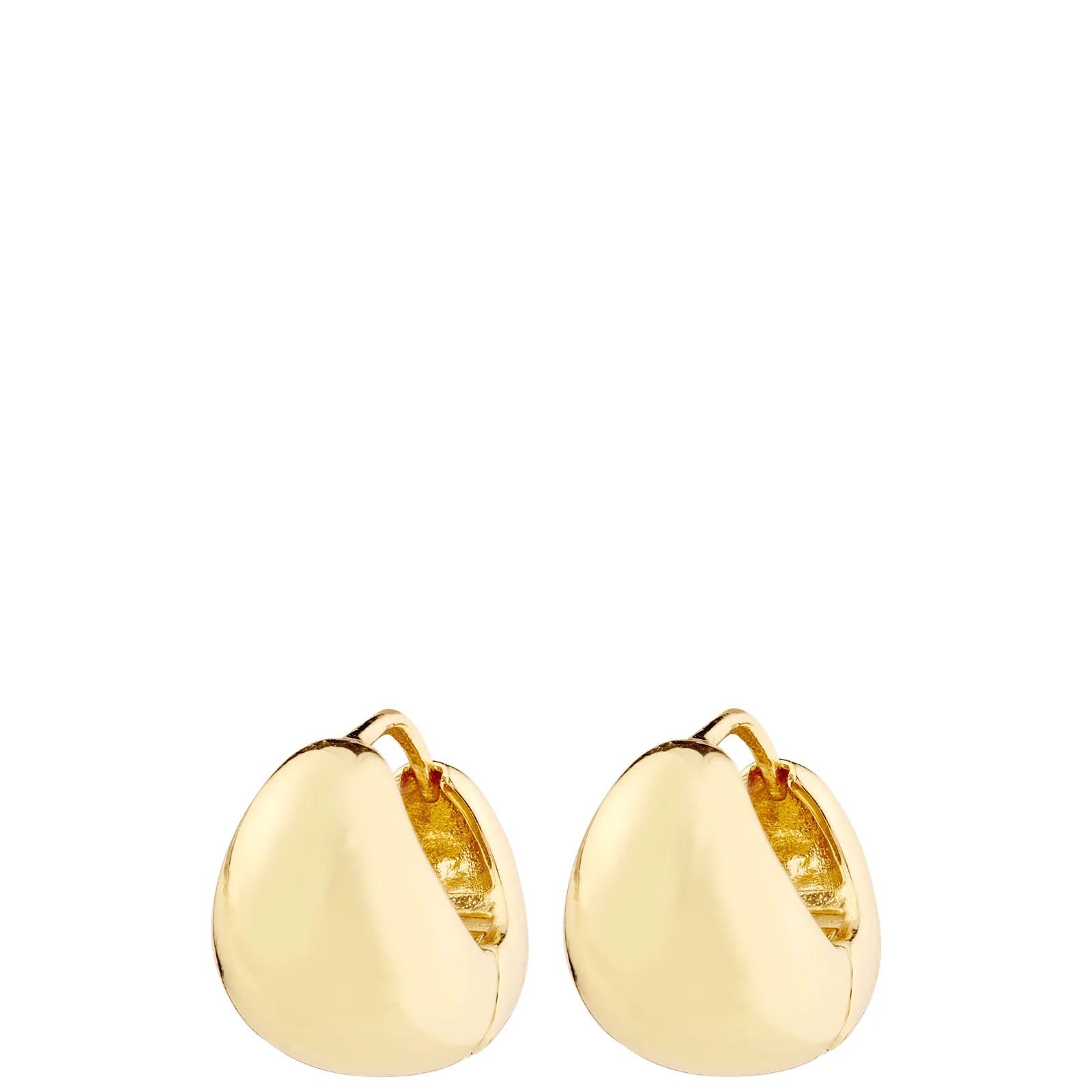Pilgrim Jua Gold Chubby Full Hoop Earrings