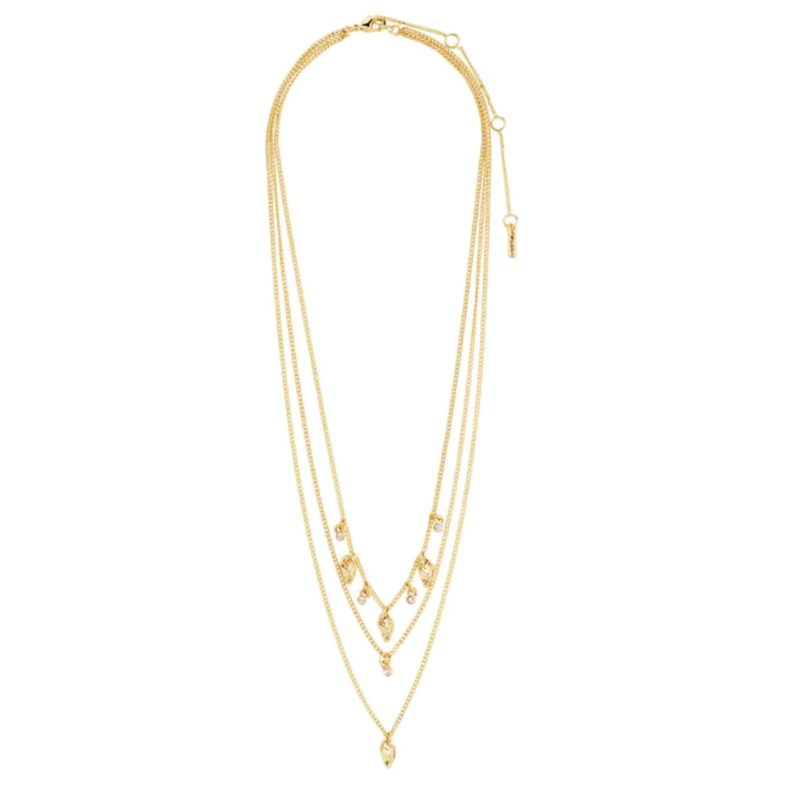 Pilgrim Jules Gold Triple Layer Necklace - Image 2