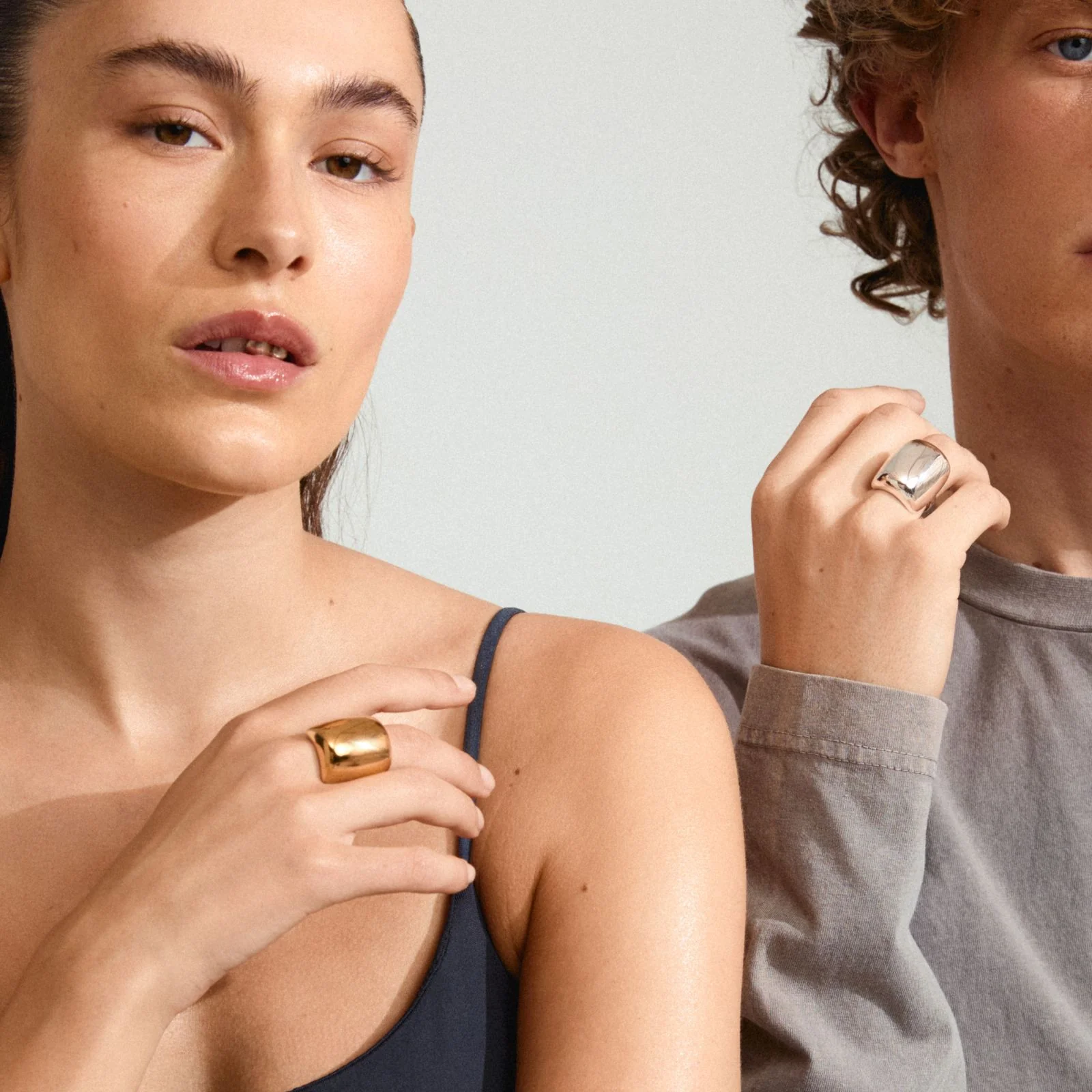 Pilgrim Kieran Silver Large Dome Ring - Image 2