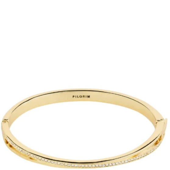 Pilgrim Kira Gold Hinged Bangle