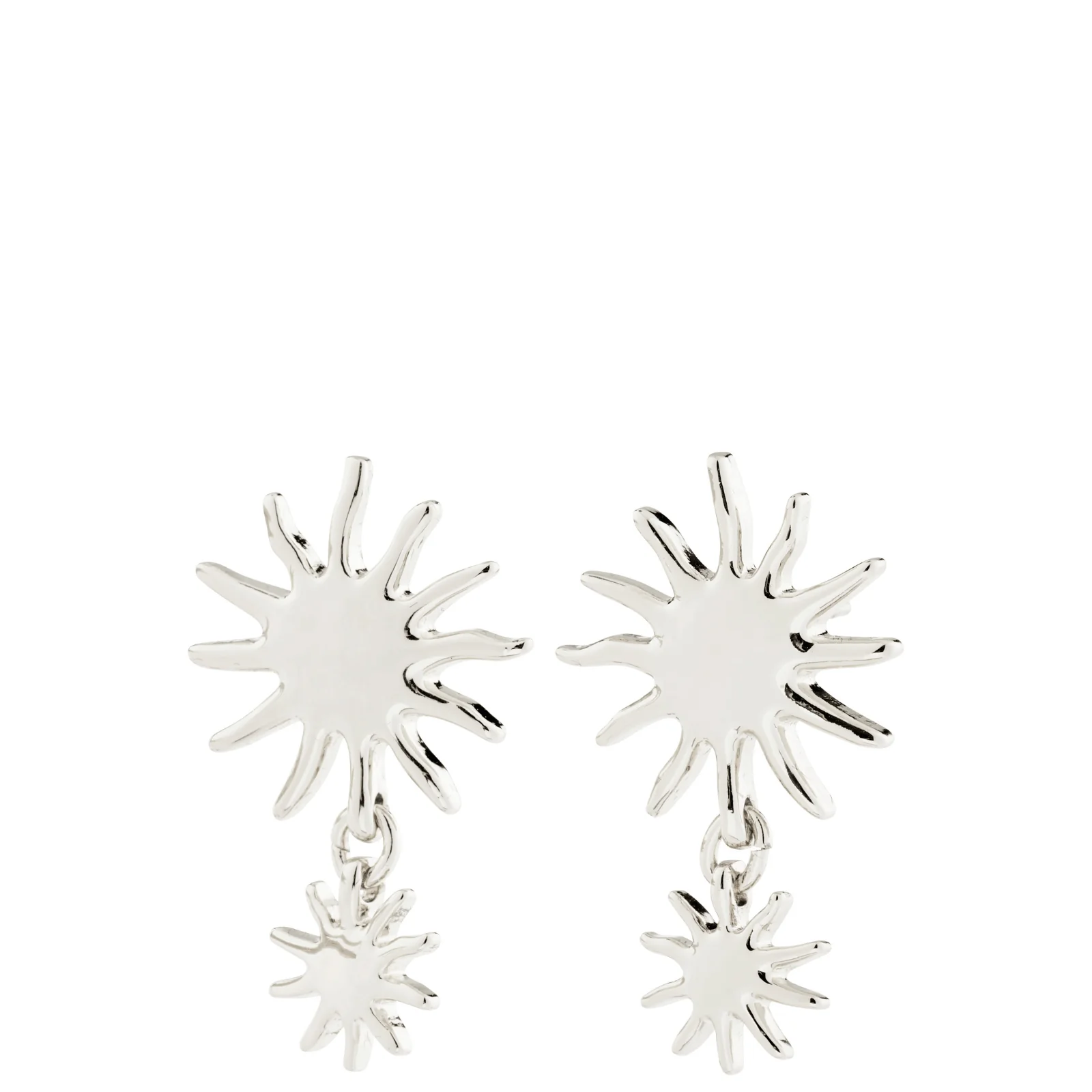 Pilgrim Lyricus Silver Sun Earrings