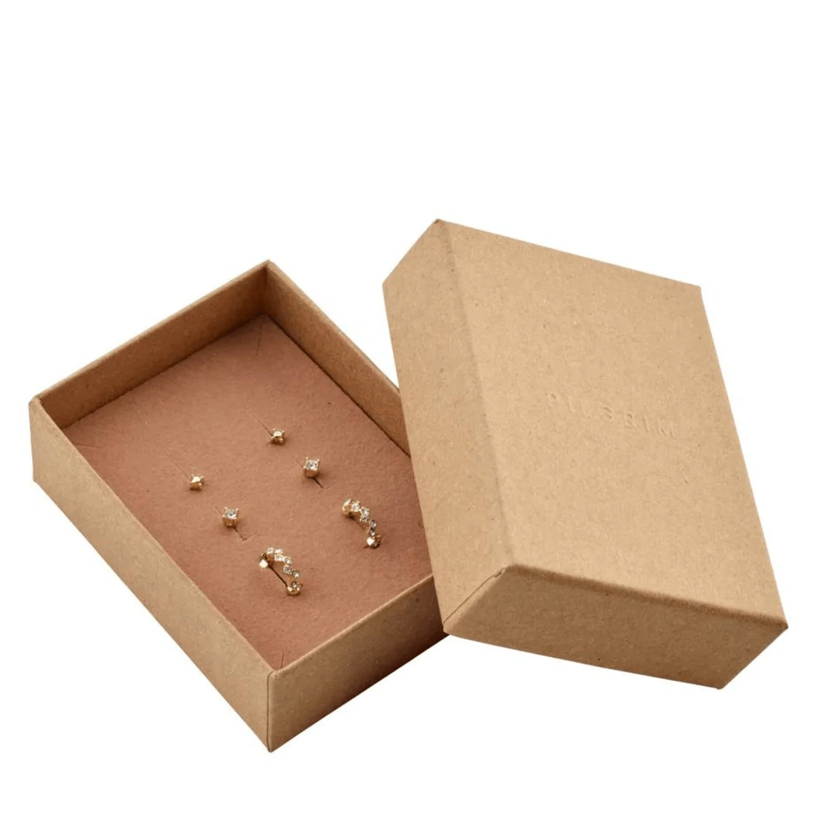 Pilgrim Marie Gold Crystal Earring Set - Image 2