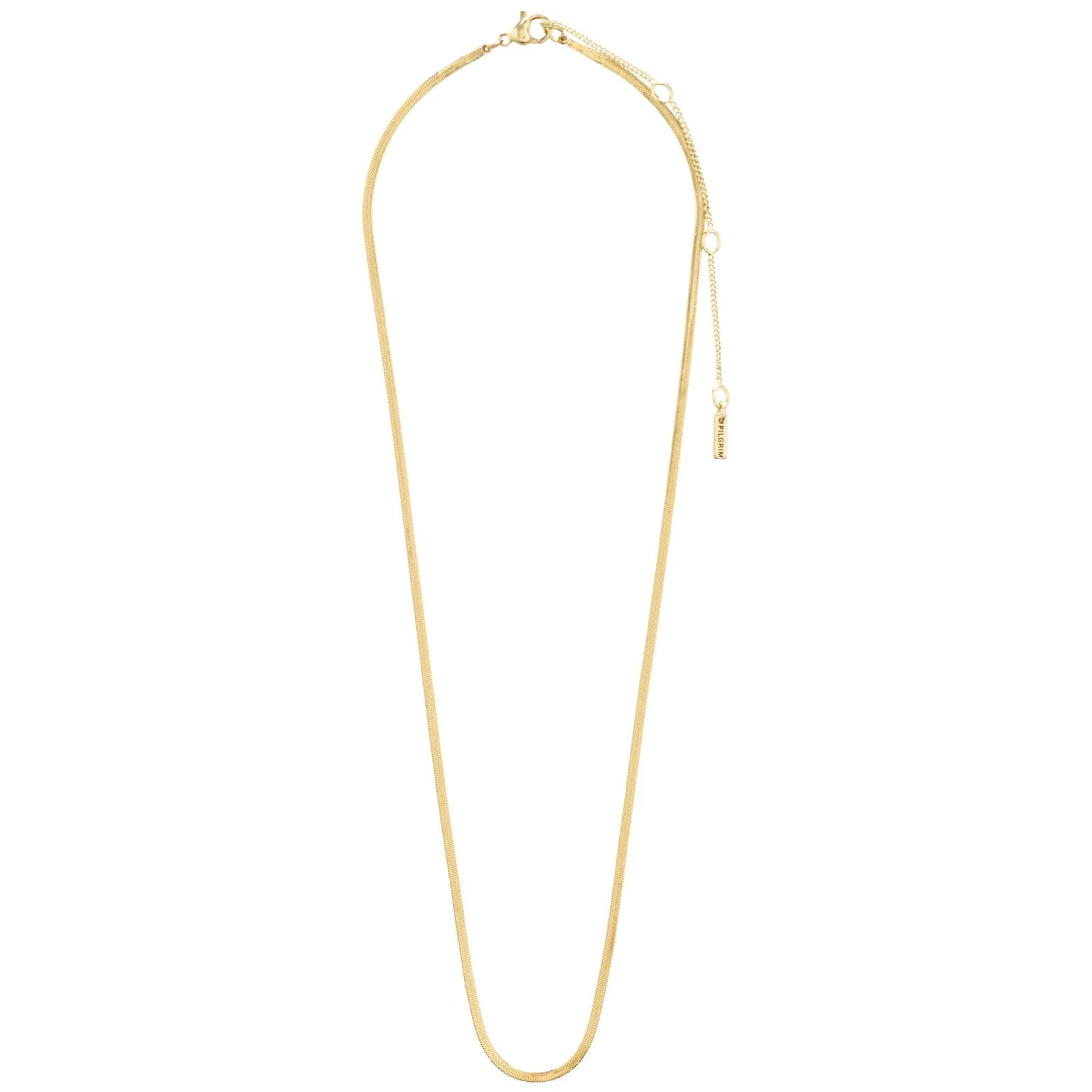 Pilgrim Nikita Gold Fine Snake Chain Necklace - Image 2