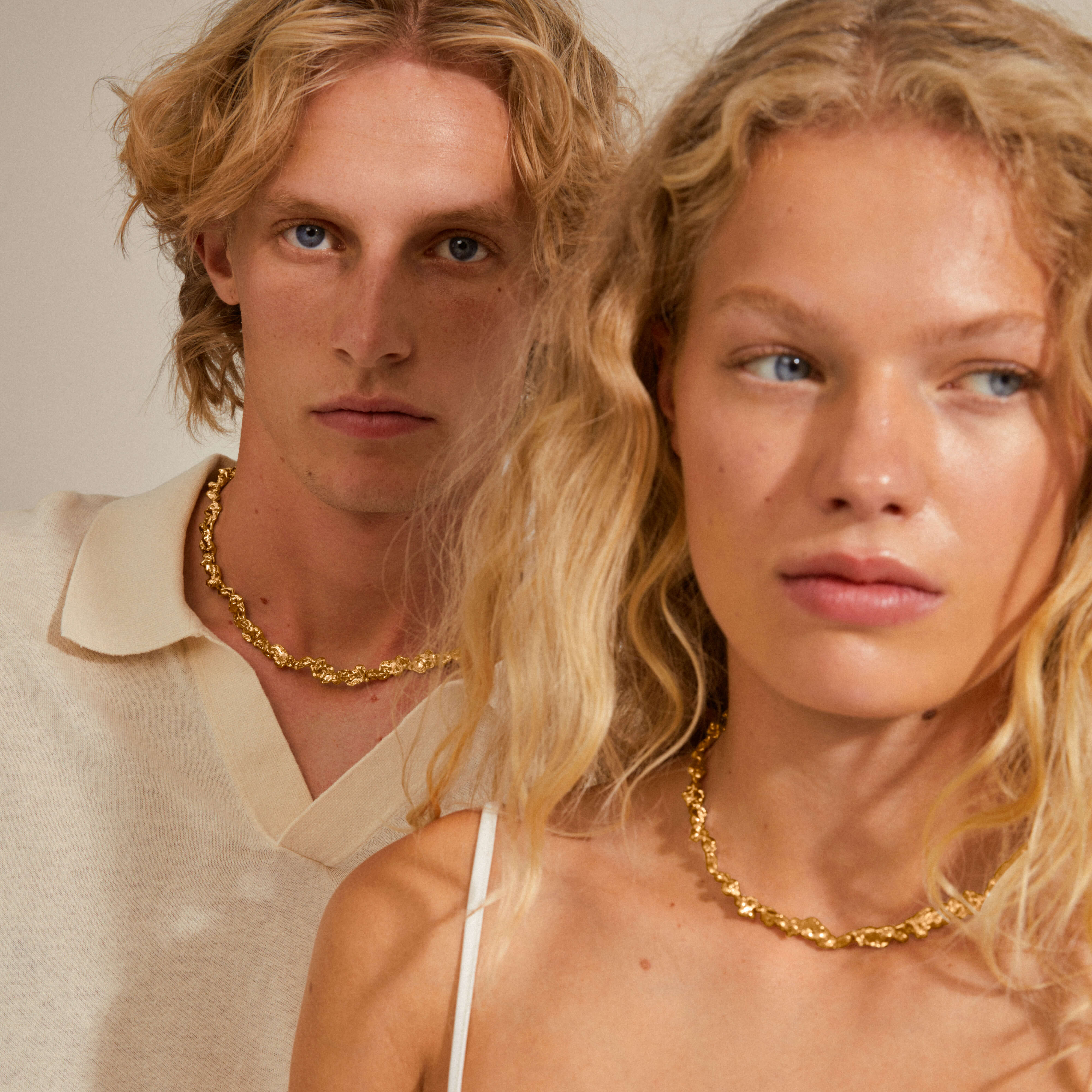 Pilgrim Raelynn Gold Organic Shaped Necklace - Image 3