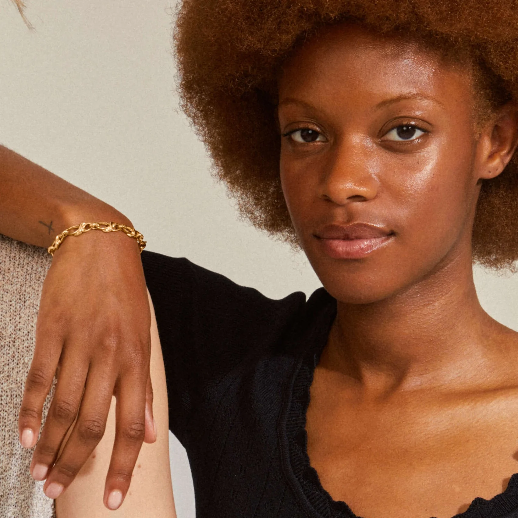 Pilgrim Rani Gold Twist Link Bracelet - Image 2