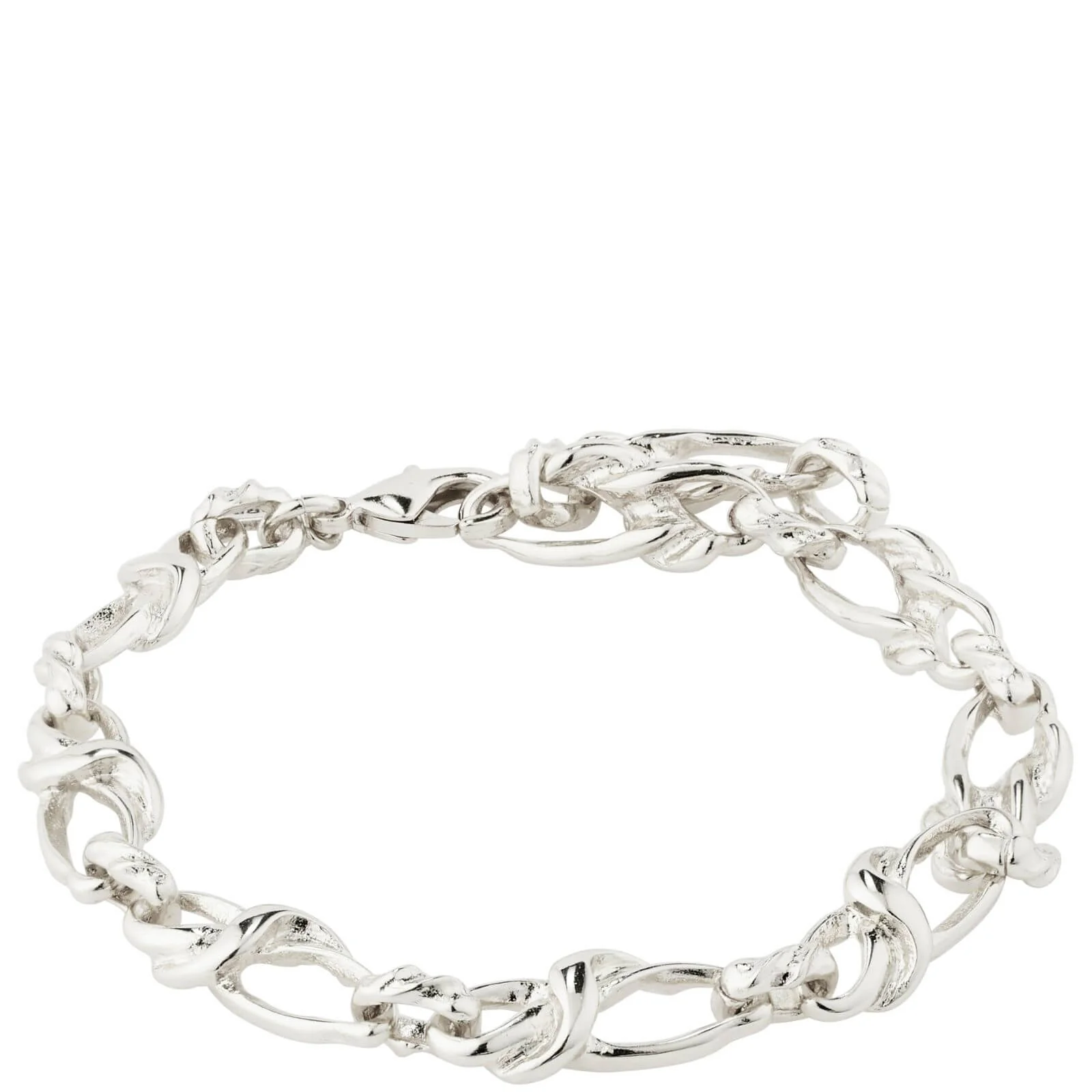 Pilgrim Rani Silver Twist Link Bracelet