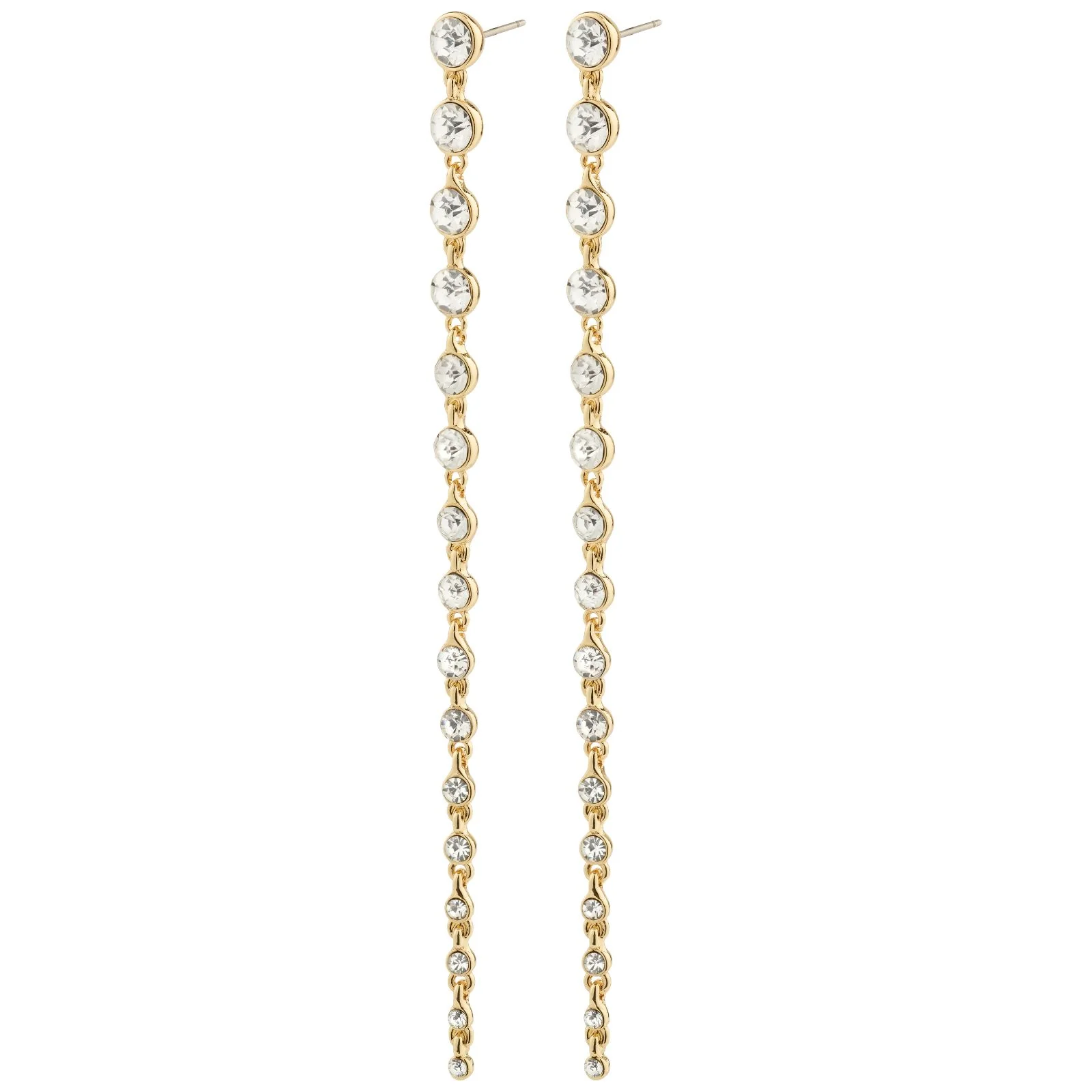 Pilgrim Reagan Gold Crystal Drop Earrings