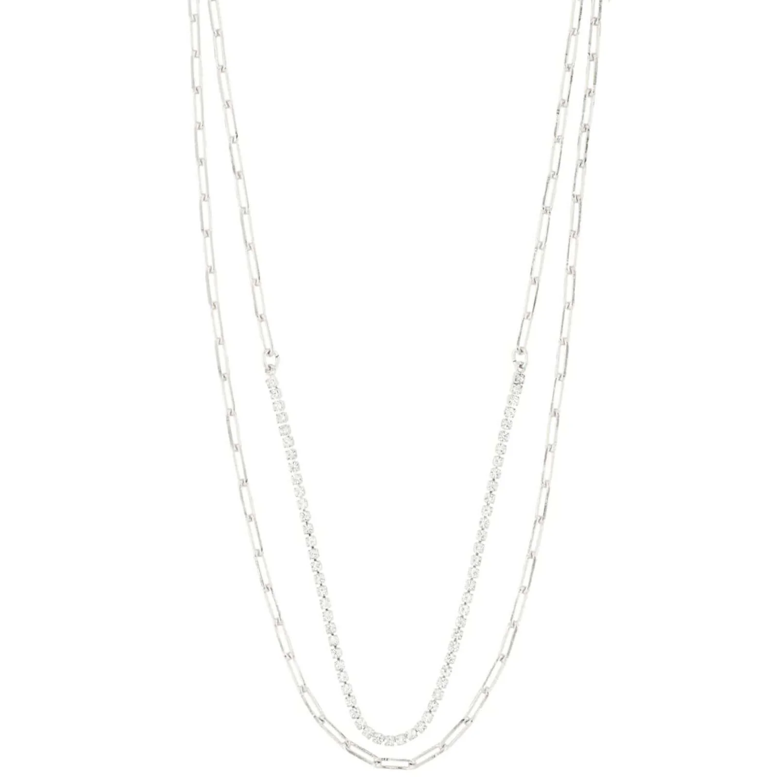 Pilgrim Rowan 2-in-1 Silver Layered Necklace