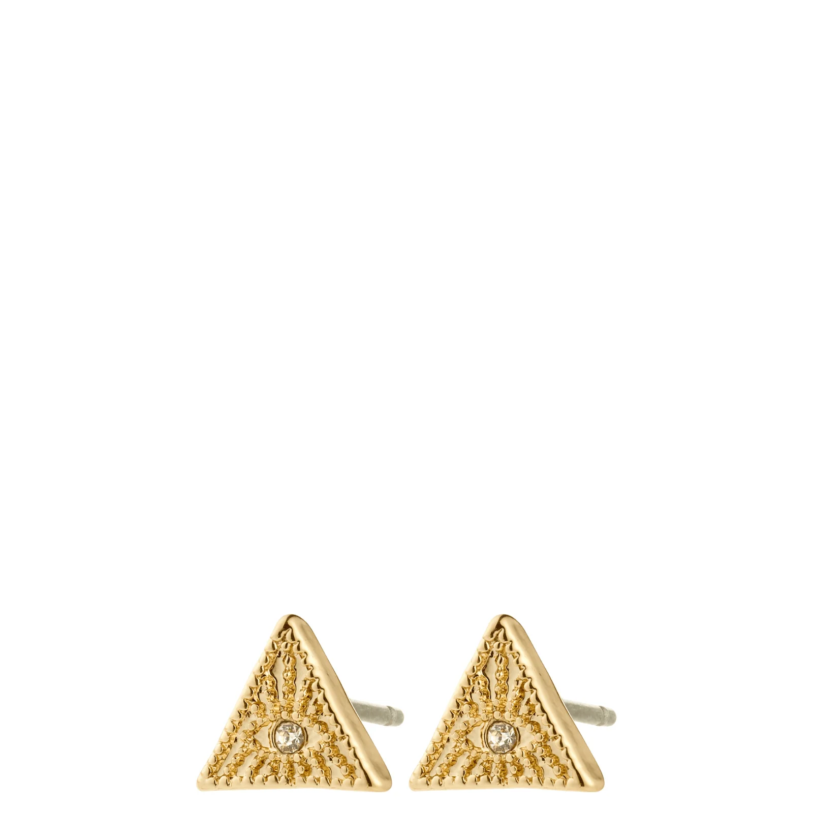 Pilgrim Rylee Gold Small Triangle Stud Earrings