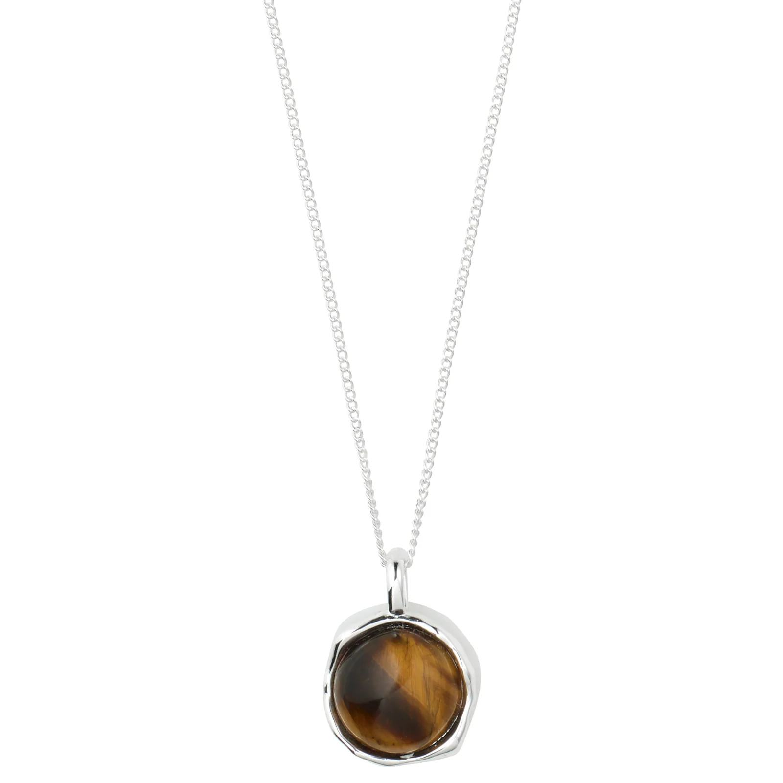 Pilgrim Sense Silver Tiger Eye Necklace