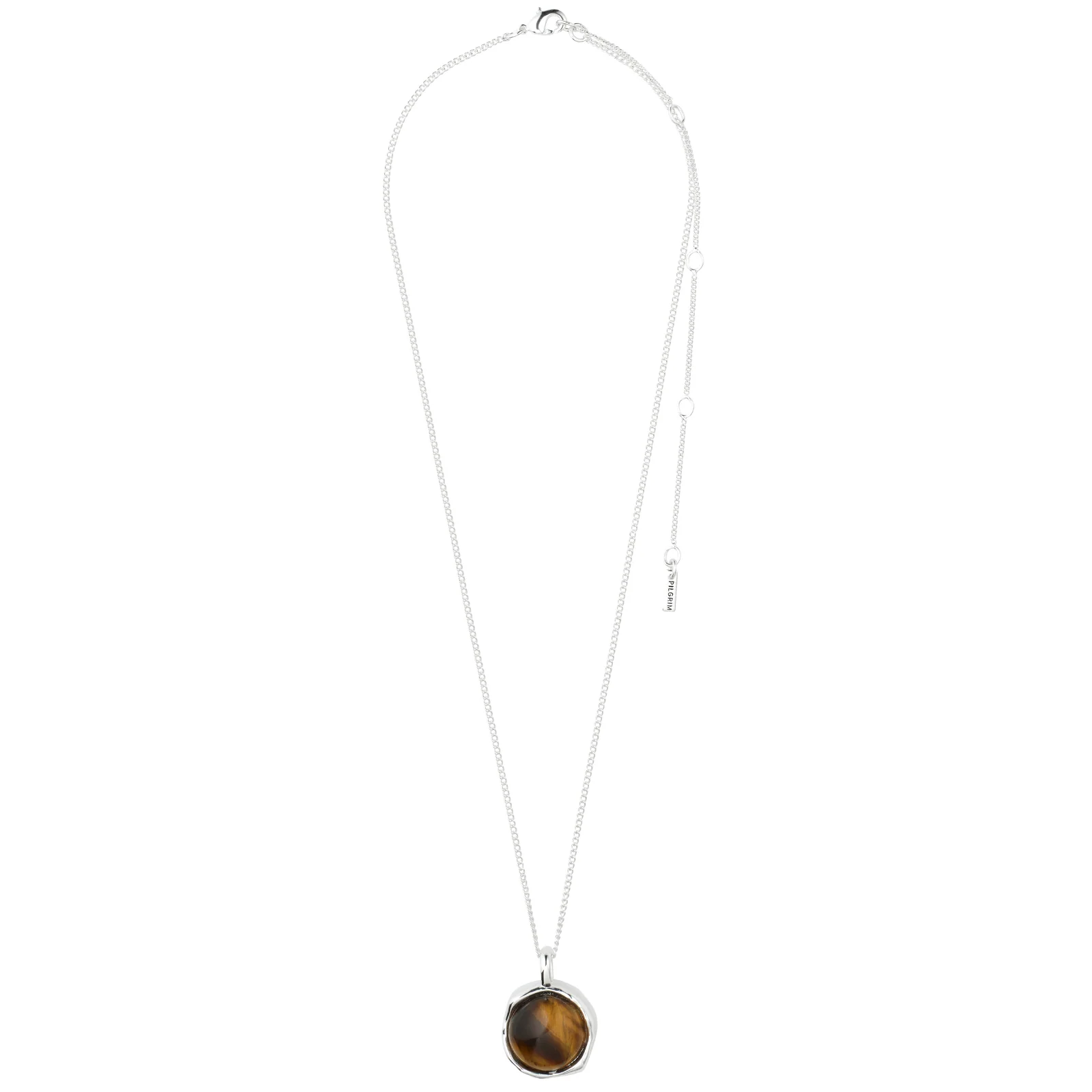 Pilgrim Sense Silver Tiger Eye Necklace - Image 2