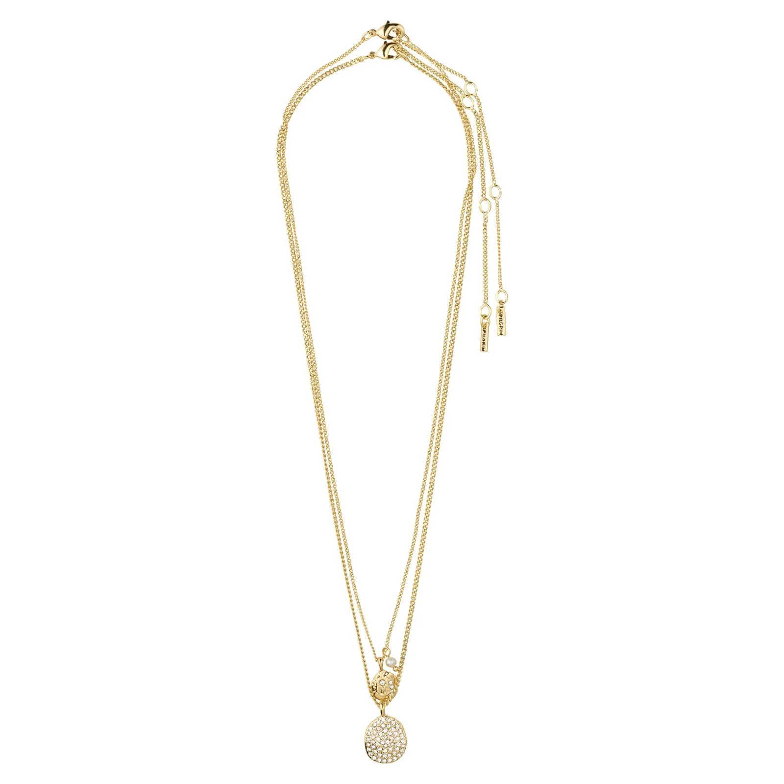 Pilgrim Shift Gold Double Layer Necklace - Image 2