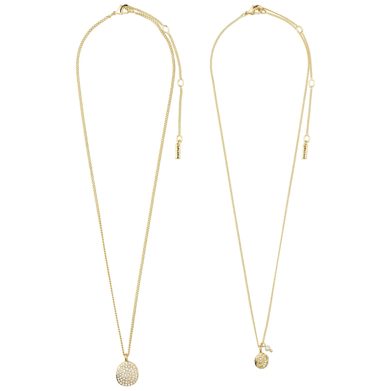 Pilgrim Shift Gold Double Layer Necklace - Image 3