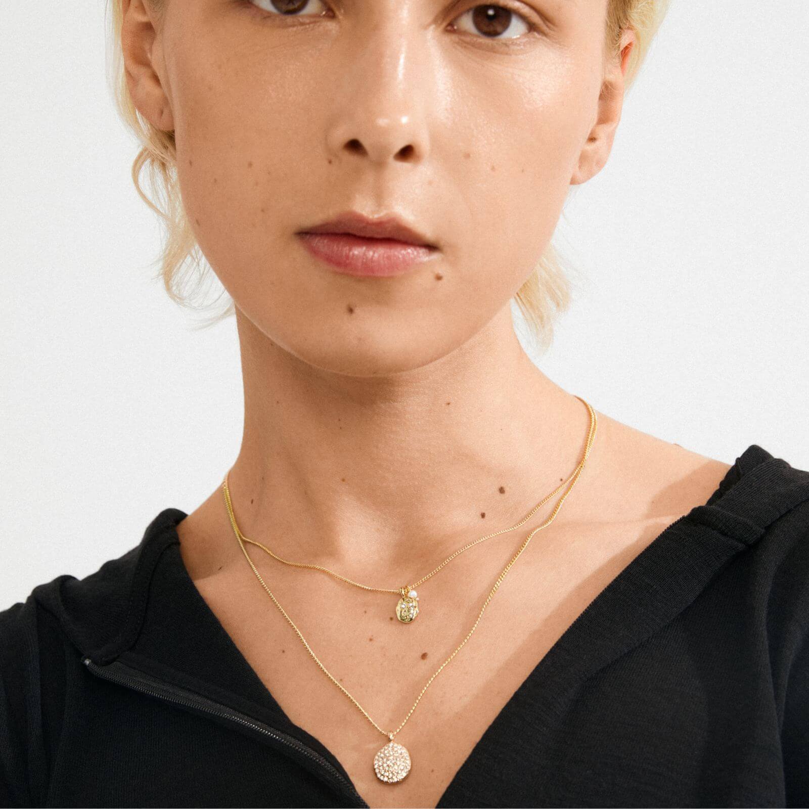 Pilgrim Shift Gold Double Layer Necklace - Image 4