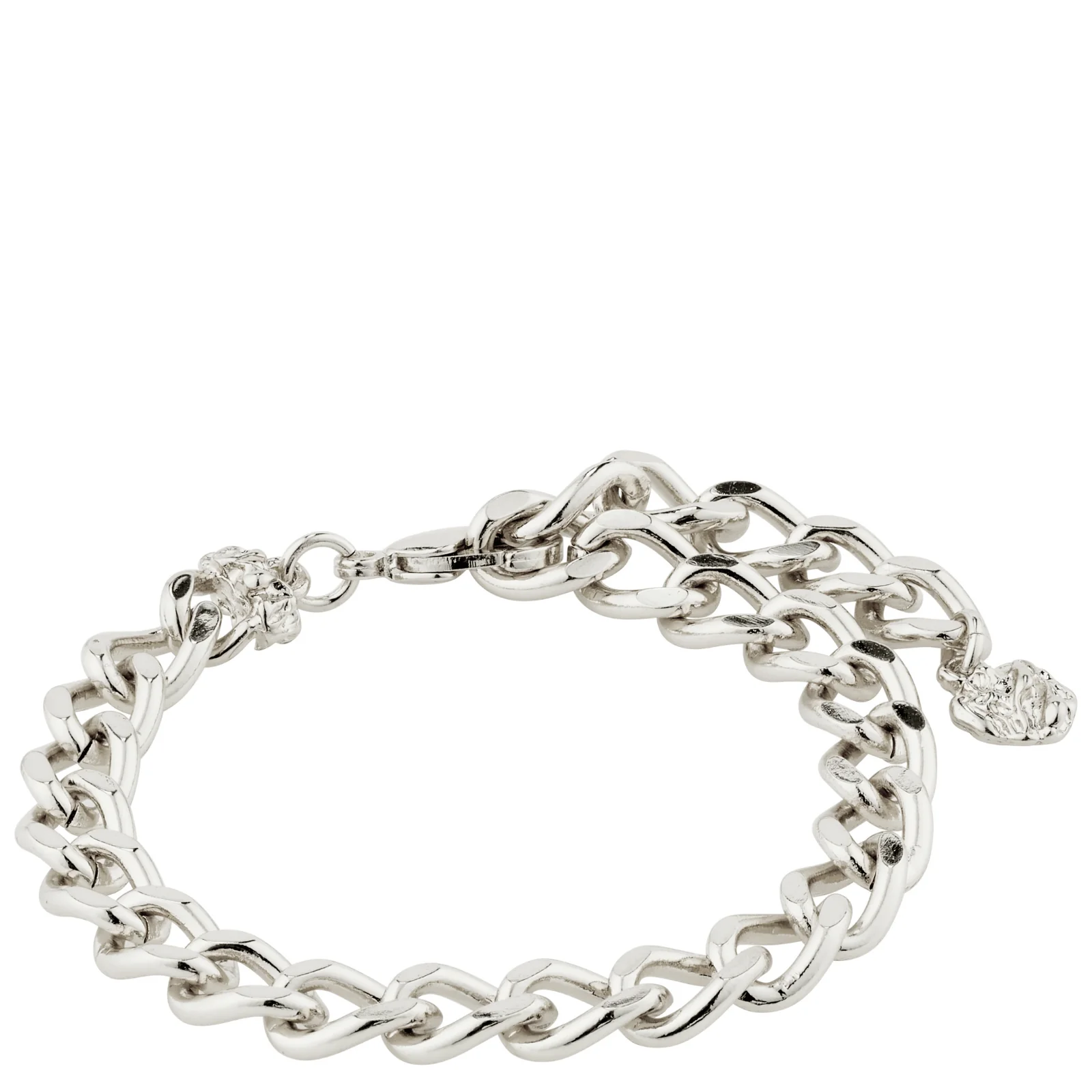 Pilgrim Silver Chunky Curb Bracelet