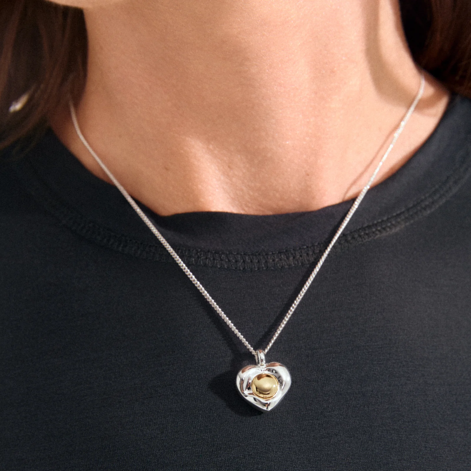 Pilgrim Silver Nova Heart Necklace - Image 3