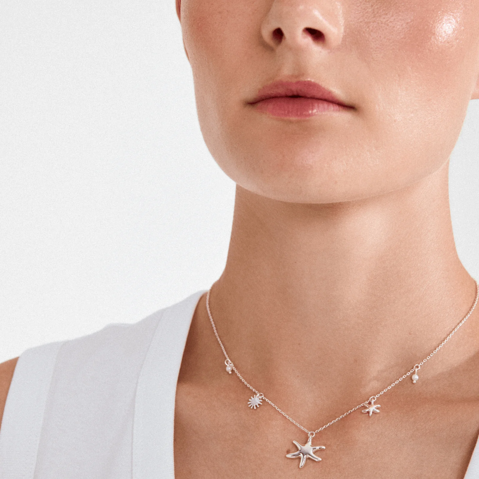 Pilgrim Silver Prism Sun Necklace - Image 3