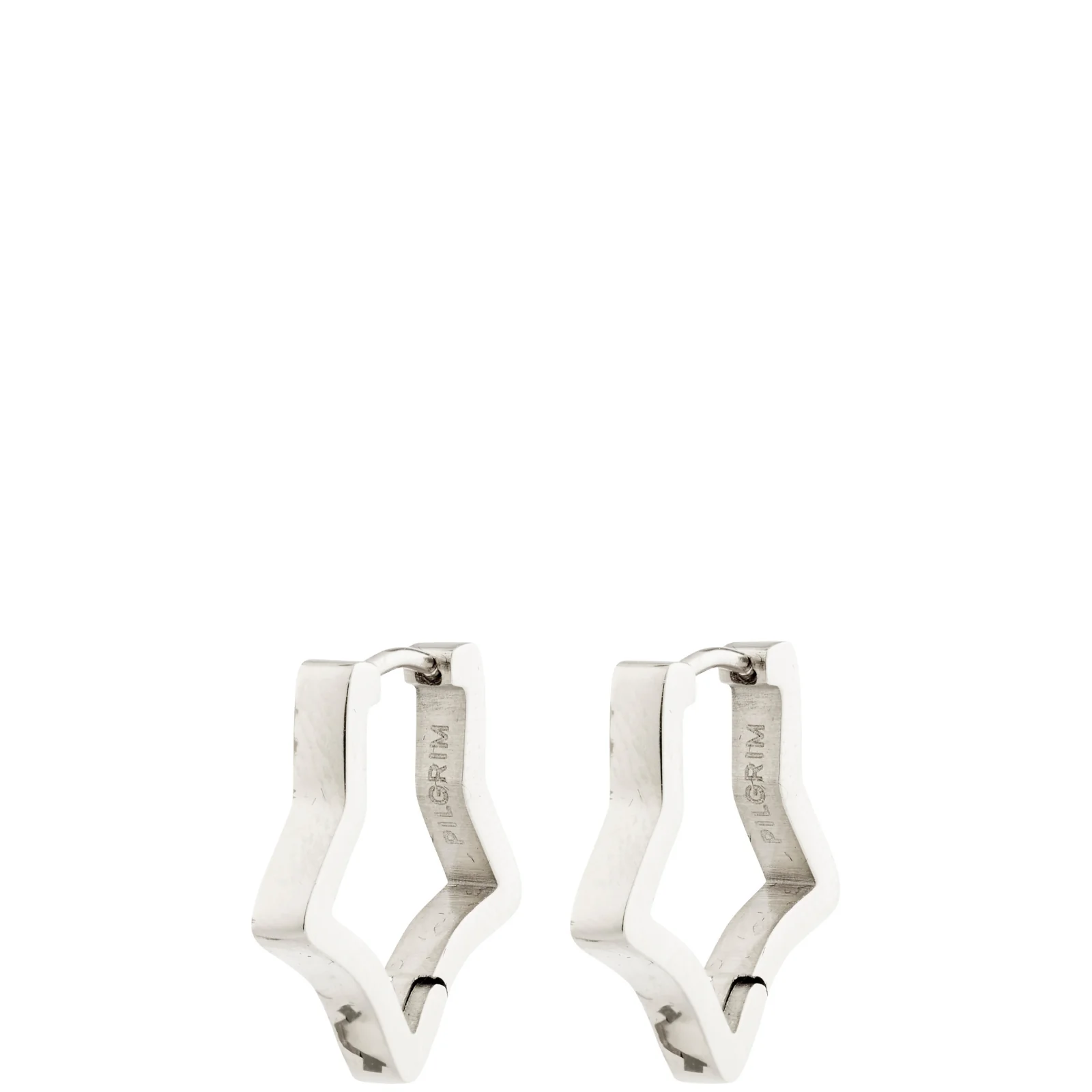Pilgrim Silver Solari Star Hoop Earrings