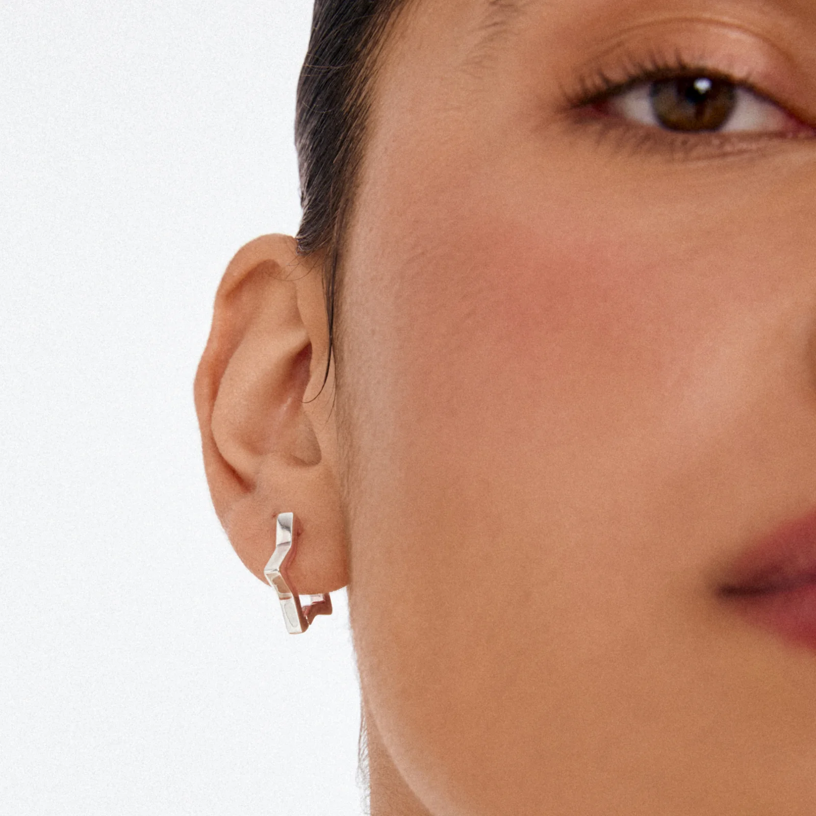 Pilgrim Silver Solari Star Hoop Earrings - Image 2