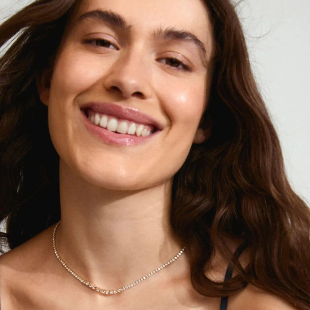 Pilgrim Sky Gold Clear Crystal Necklace - Image 2