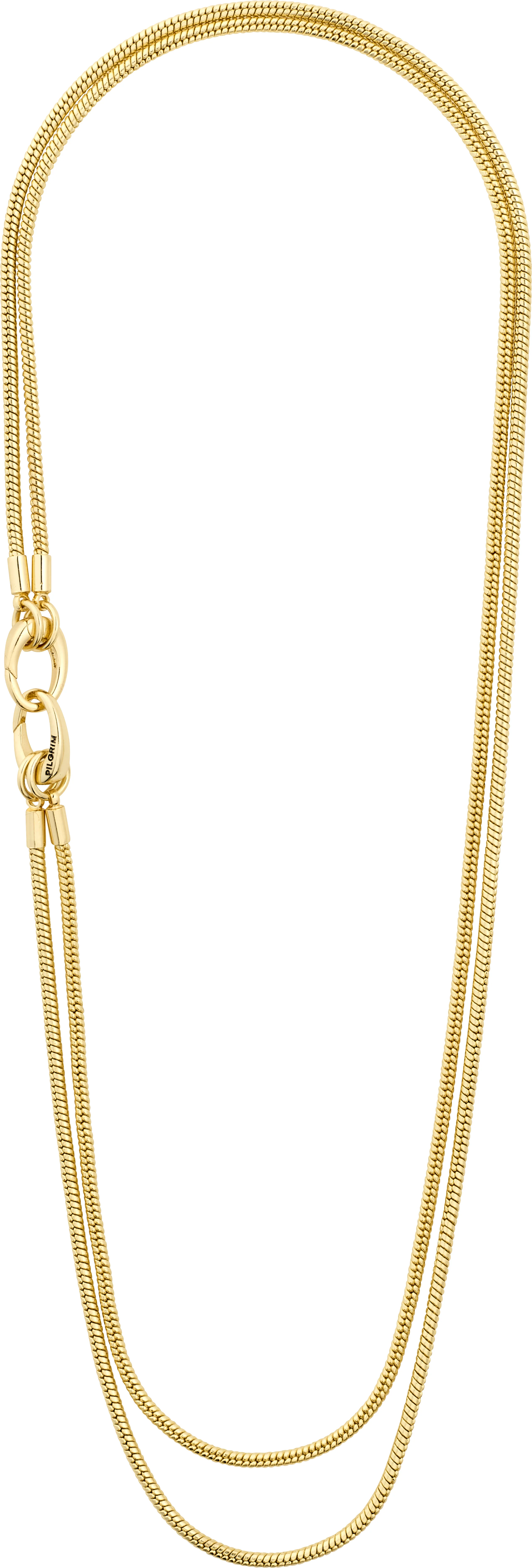 Pilgrim Solidarity Gold Snake Chain Necklace - Image 2