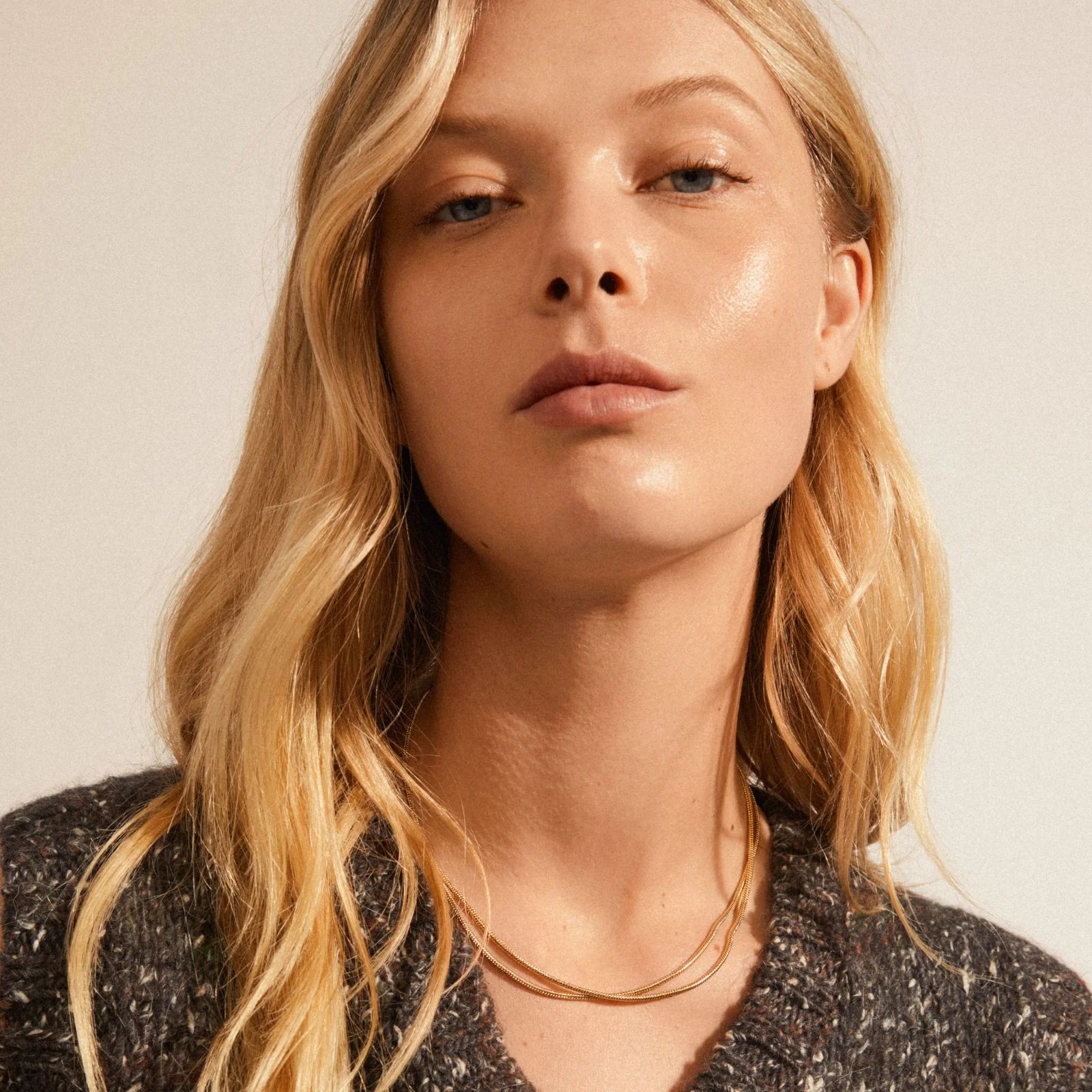 Pilgrim Solidarity Gold Snake Chain Necklace - Image 6