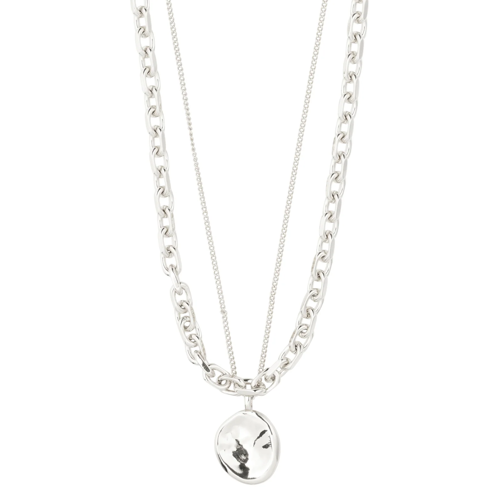 Pilgrim Sparkle 2 in 1 Silver Necklace