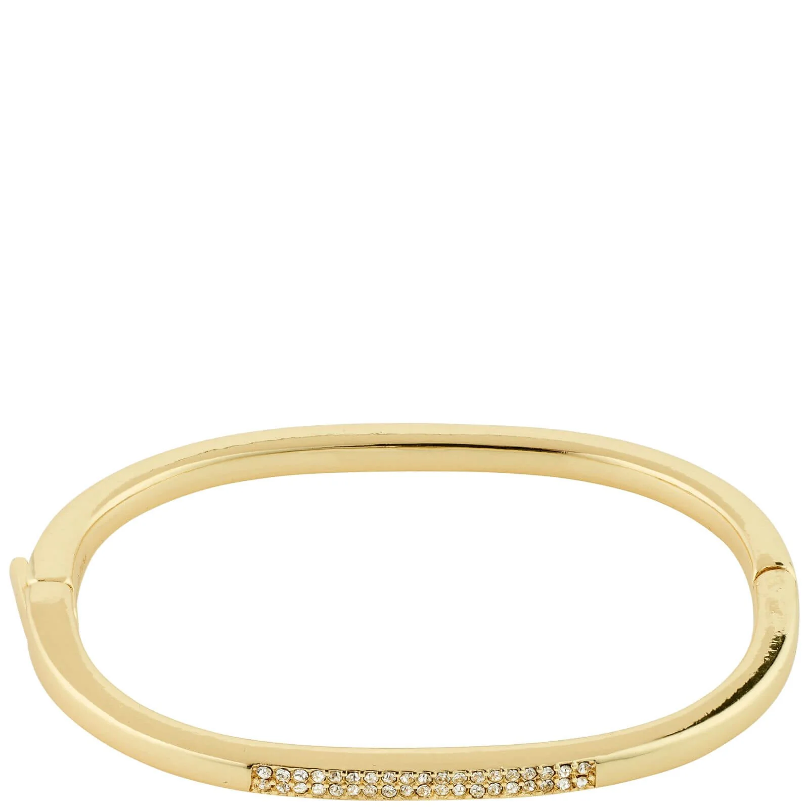 Pilgrim Star Gold Clear Crystal Oval Bangle