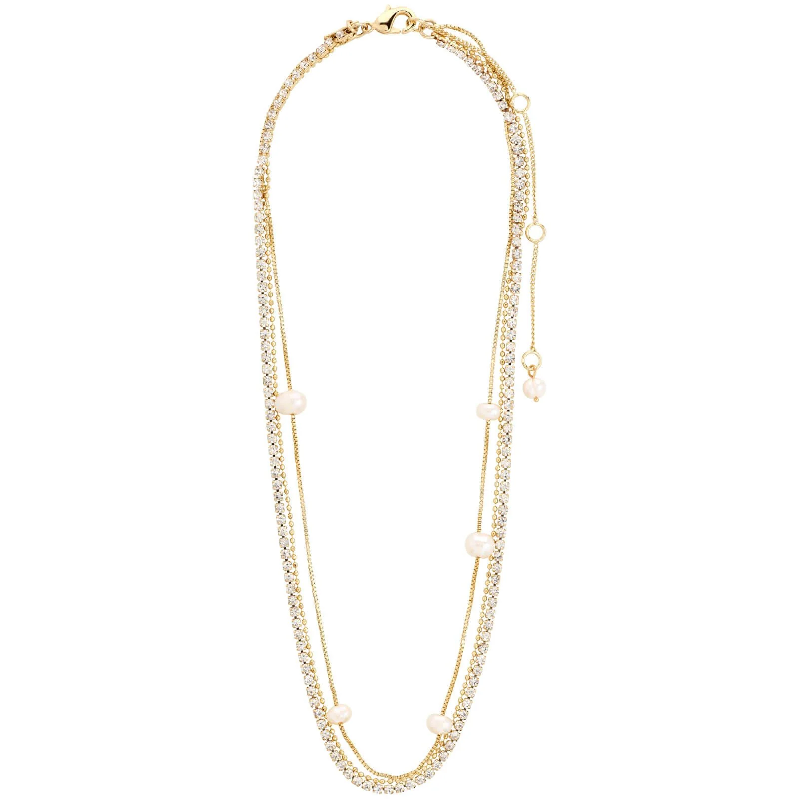 Pilgrim Starlight Gold Triple Necklace - Image 2